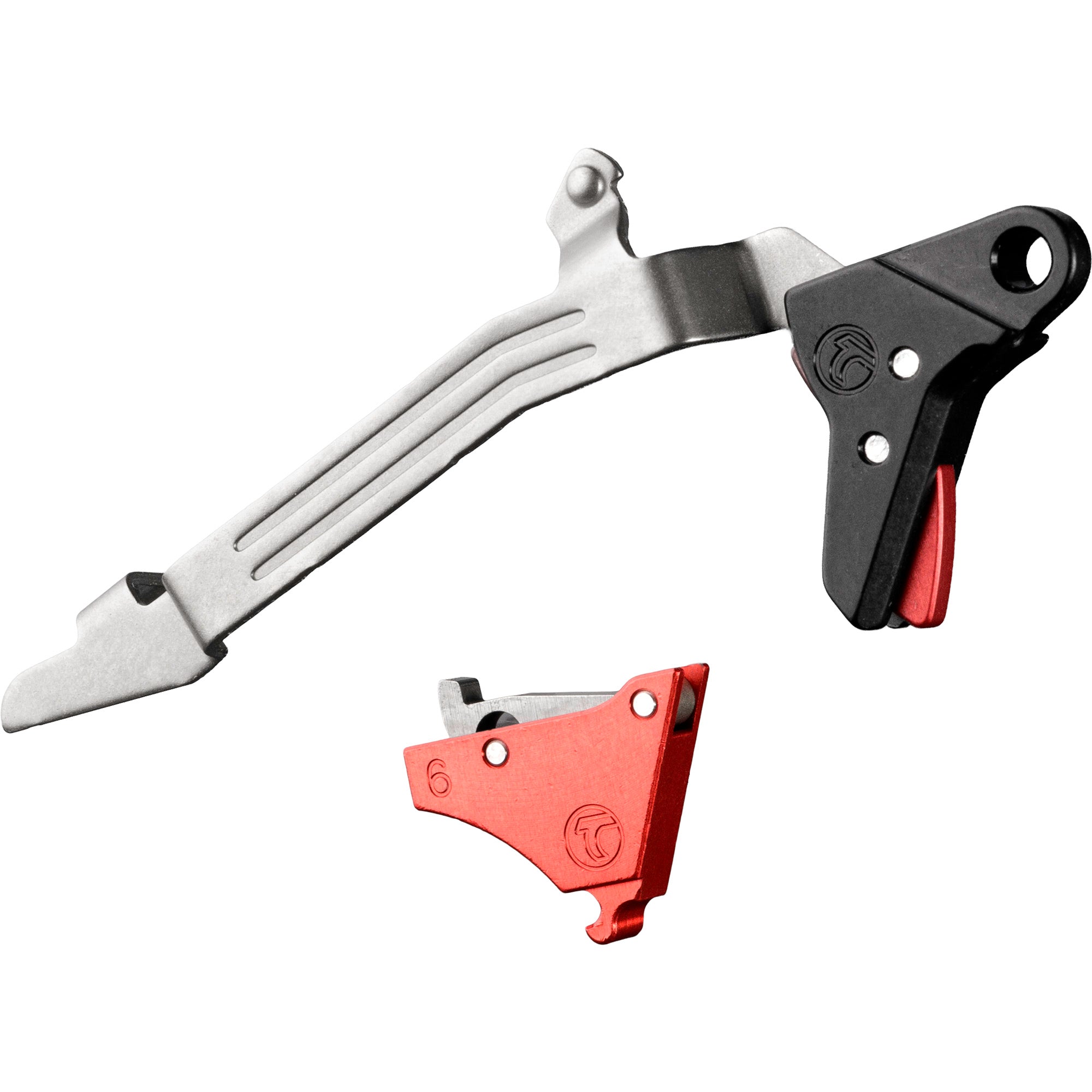 Timney Triggers Alpha Competition Glock Gen 6 Red Trigger - Factory Pull Weight 3 lbs
