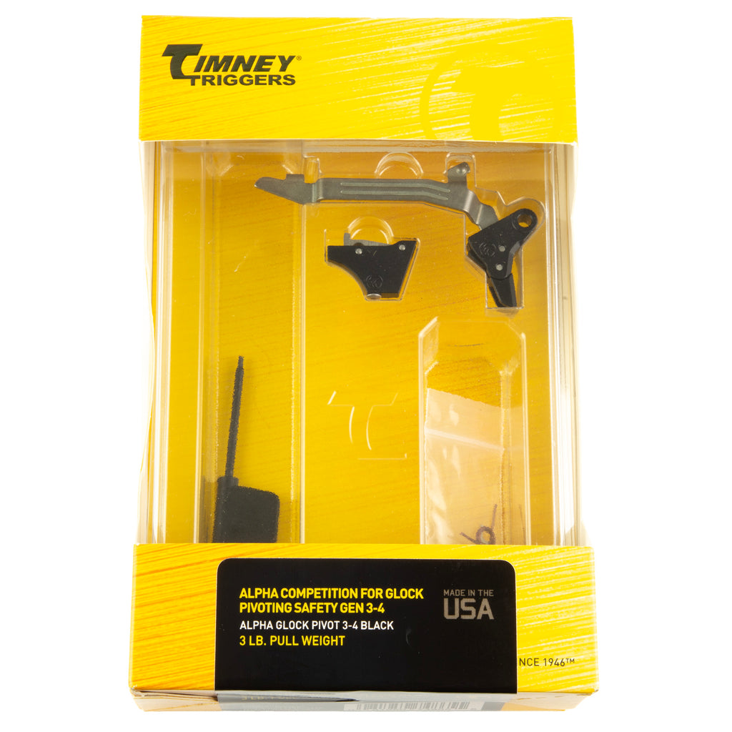 Timney Triggers Alpha Competition Glock Series Trigger Shoe - Model ALPHAGLOCKPIVOT3-4