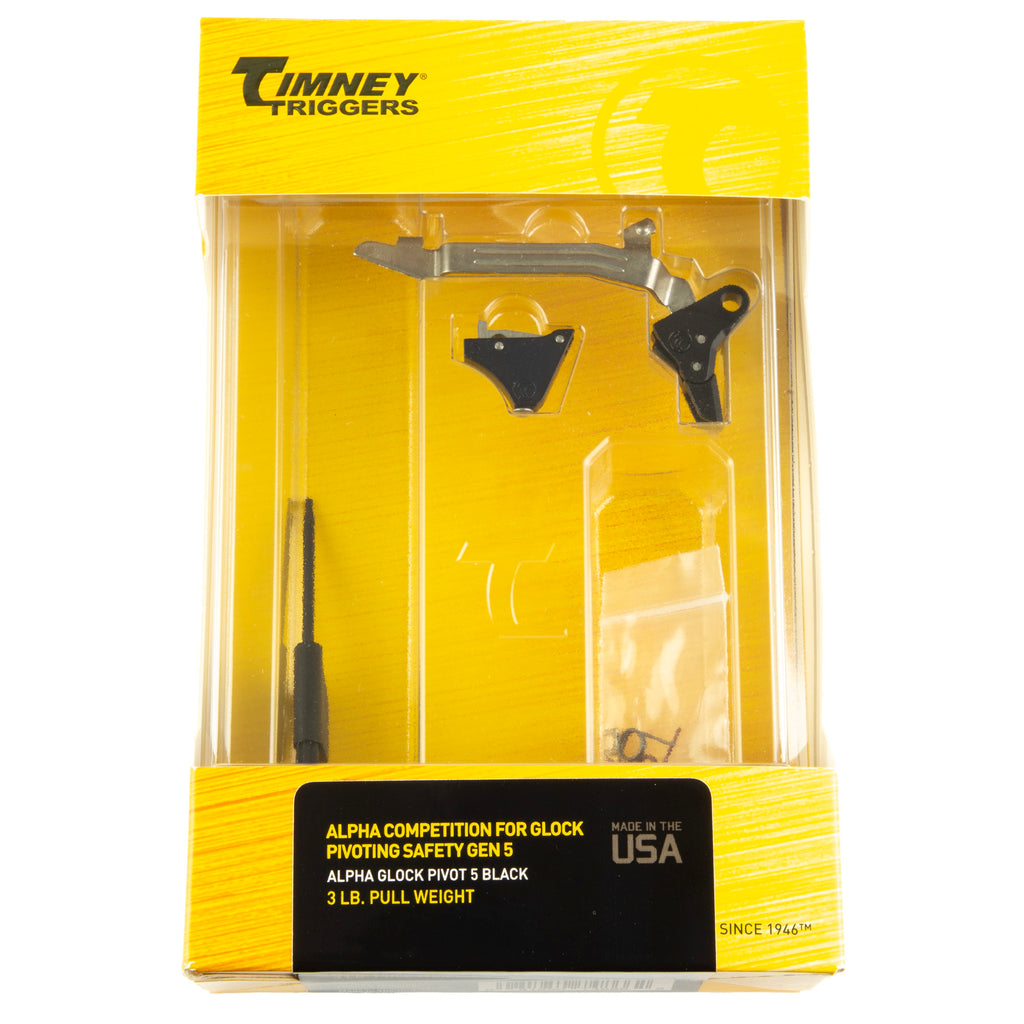 Timney Triggers Alpha Competition Glock Pivot Trigger Shoe - Black
