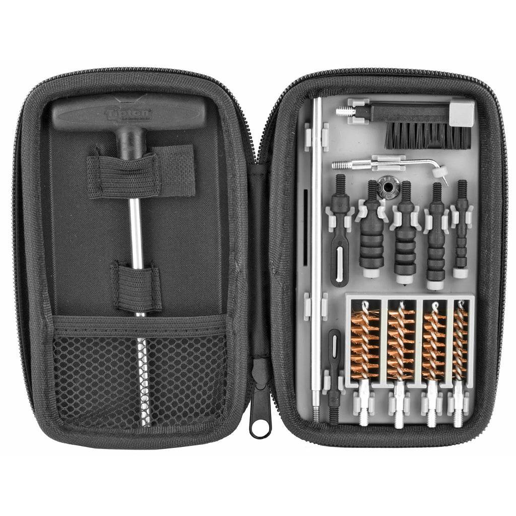 Tipton Compact Pistol Cleaning Kit - Multi-Caliber Handgun Maintenance in Portable Nylon Pouch