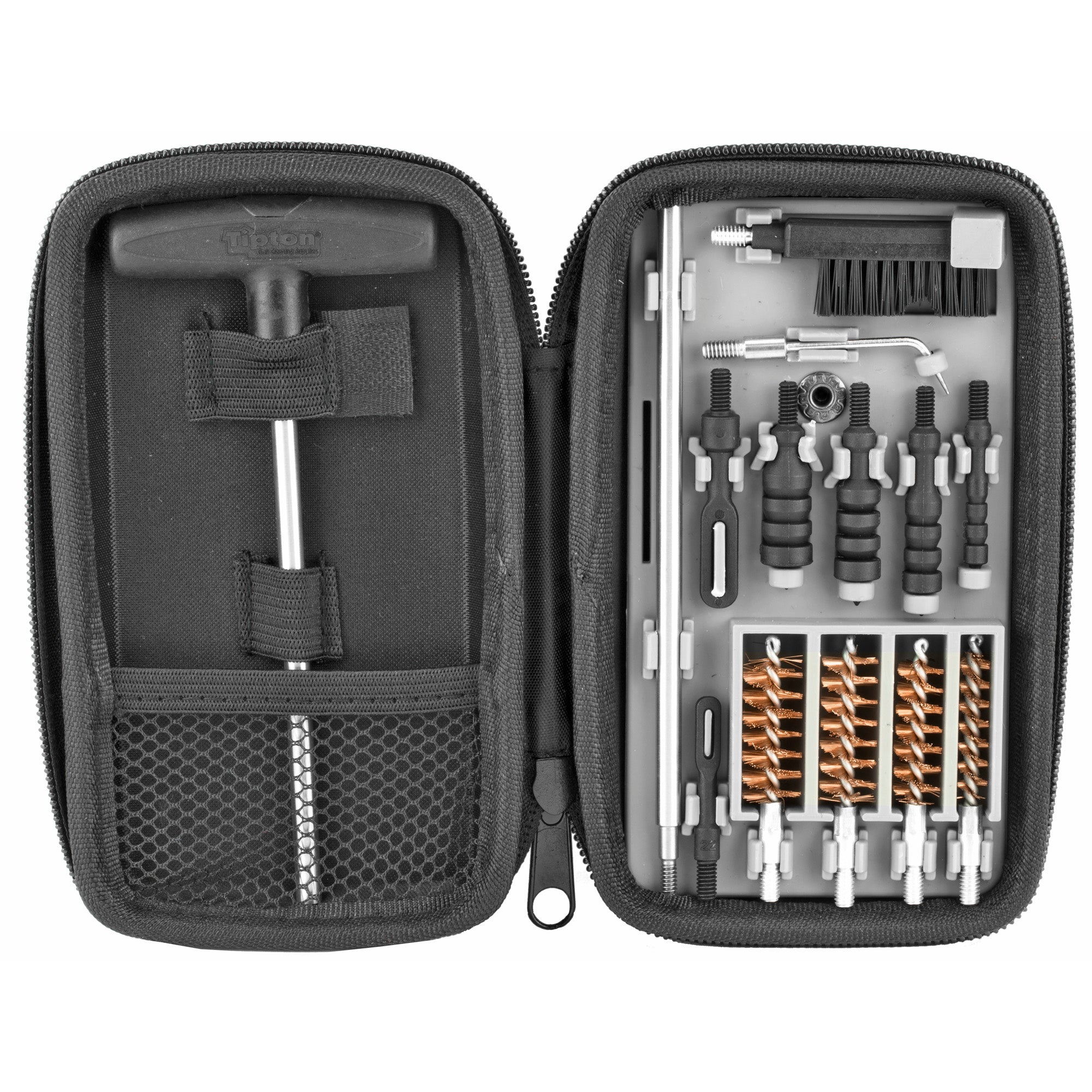 Tipton Compact Pistol Cleaning Kit - Multi-Caliber Handgun Maintenance in Portable Nylon Pouch