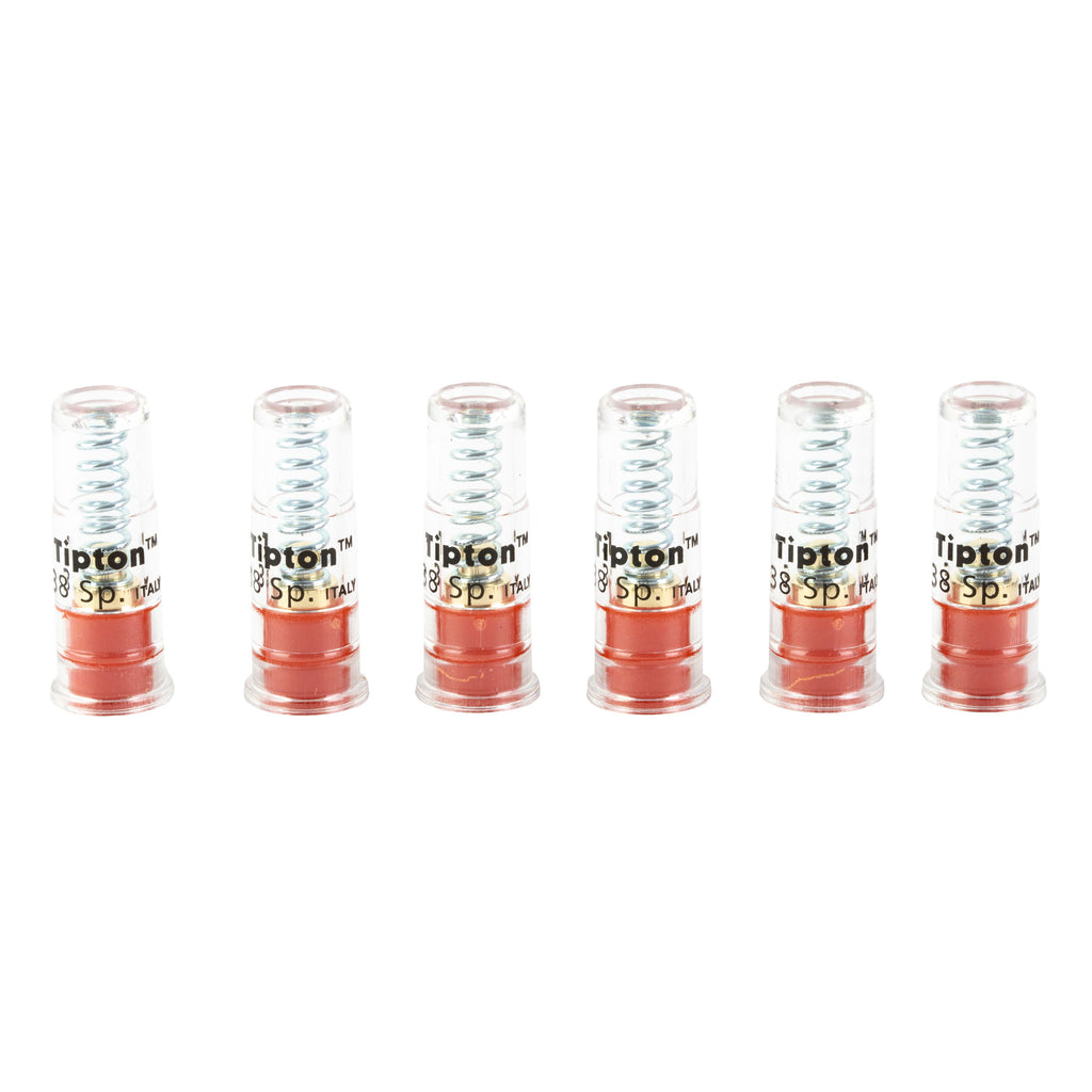 Tipton Snap Caps for 38/357, 6-Pack – Durable Red Dummy Rounds for Safe Gun Handling and Maintenance