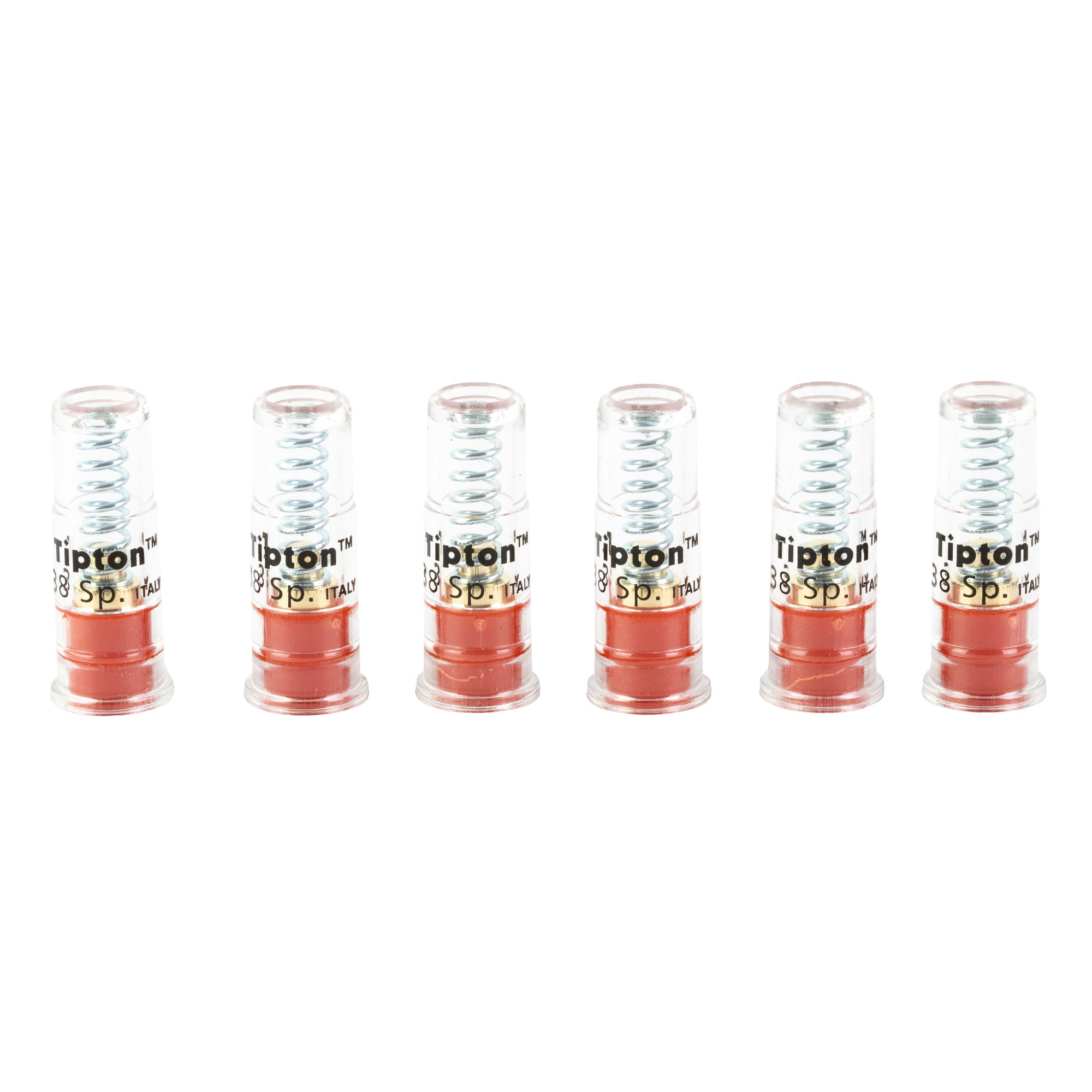 Tipton Snap Caps for 38/357, 6-Pack – Durable Red Dummy Rounds for Safe Gun Handling and Maintenance