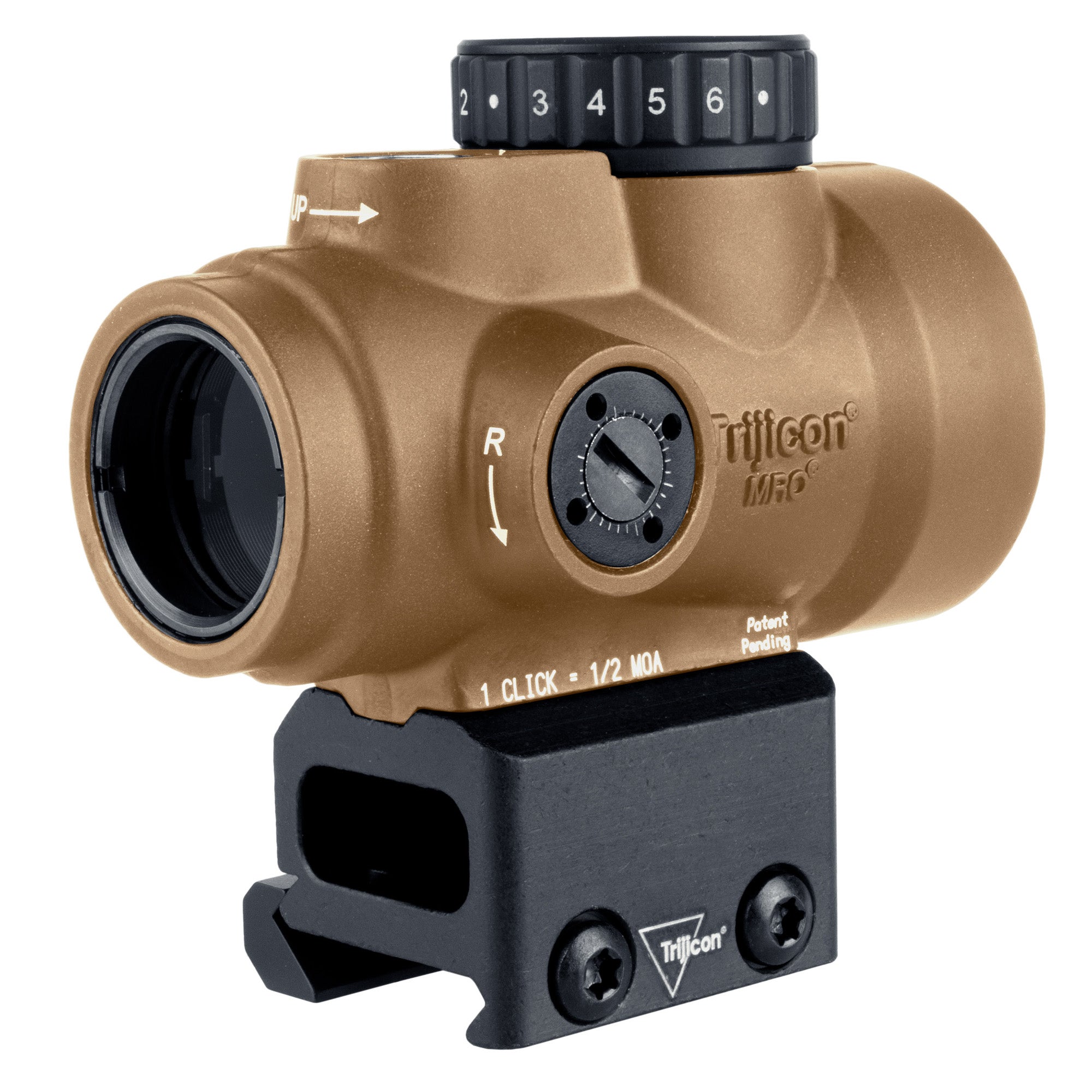 Trijicon MRO SD Red Dot Coyote | Compact Reflex Sight with 25mm Objective and Waterproof Housing