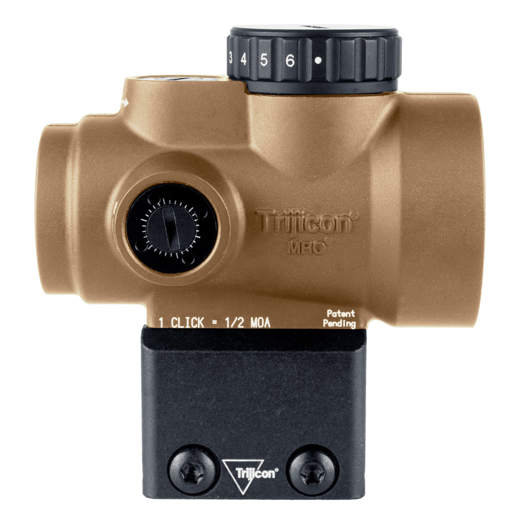 Trijicon MRO SD Coyote Red Dot Reflex Sight with 25mm Objective and 1X Magnification
