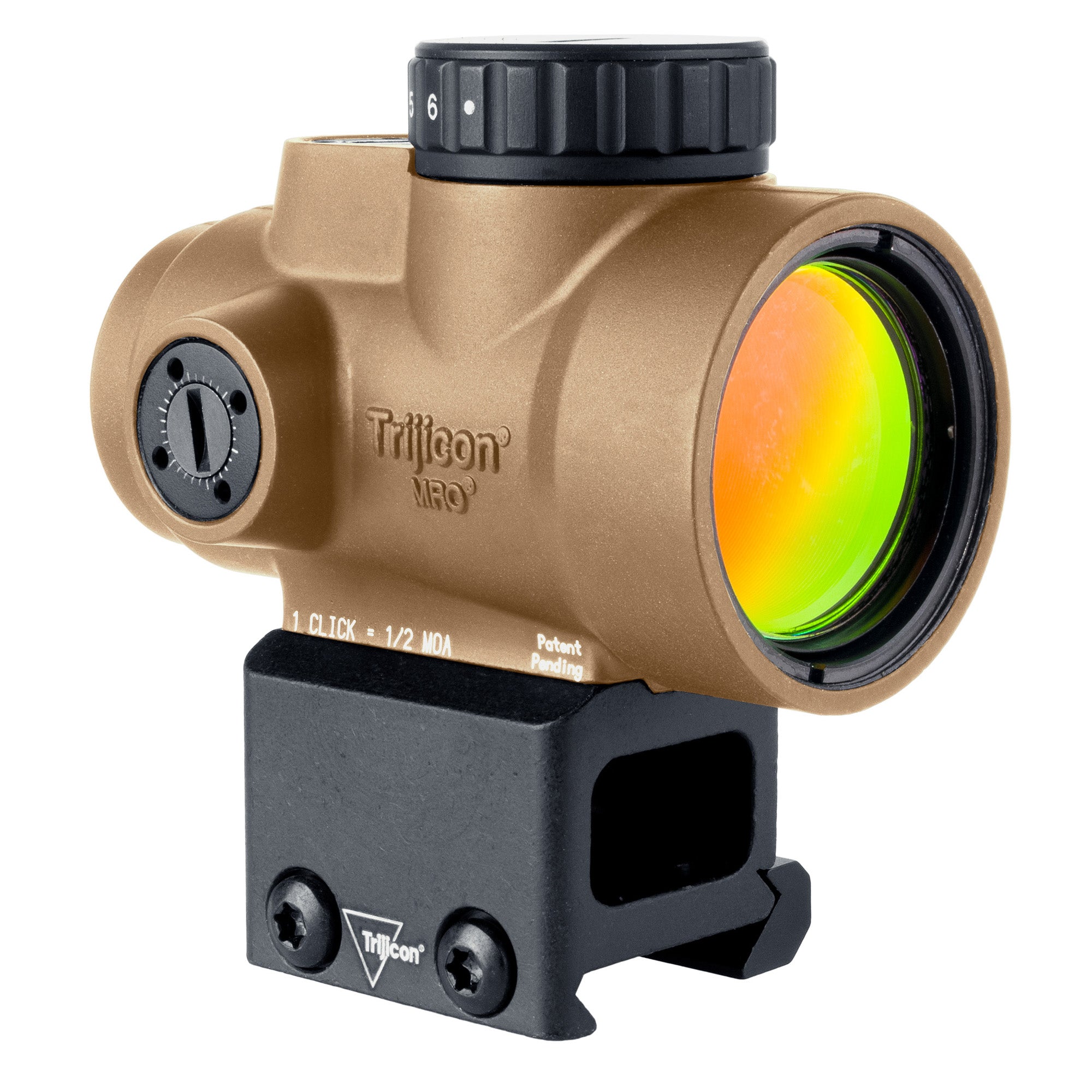 Trijicon MRO SD Coyote Red Dot Reflex Sight with 25mm Objective and 1X Magnification