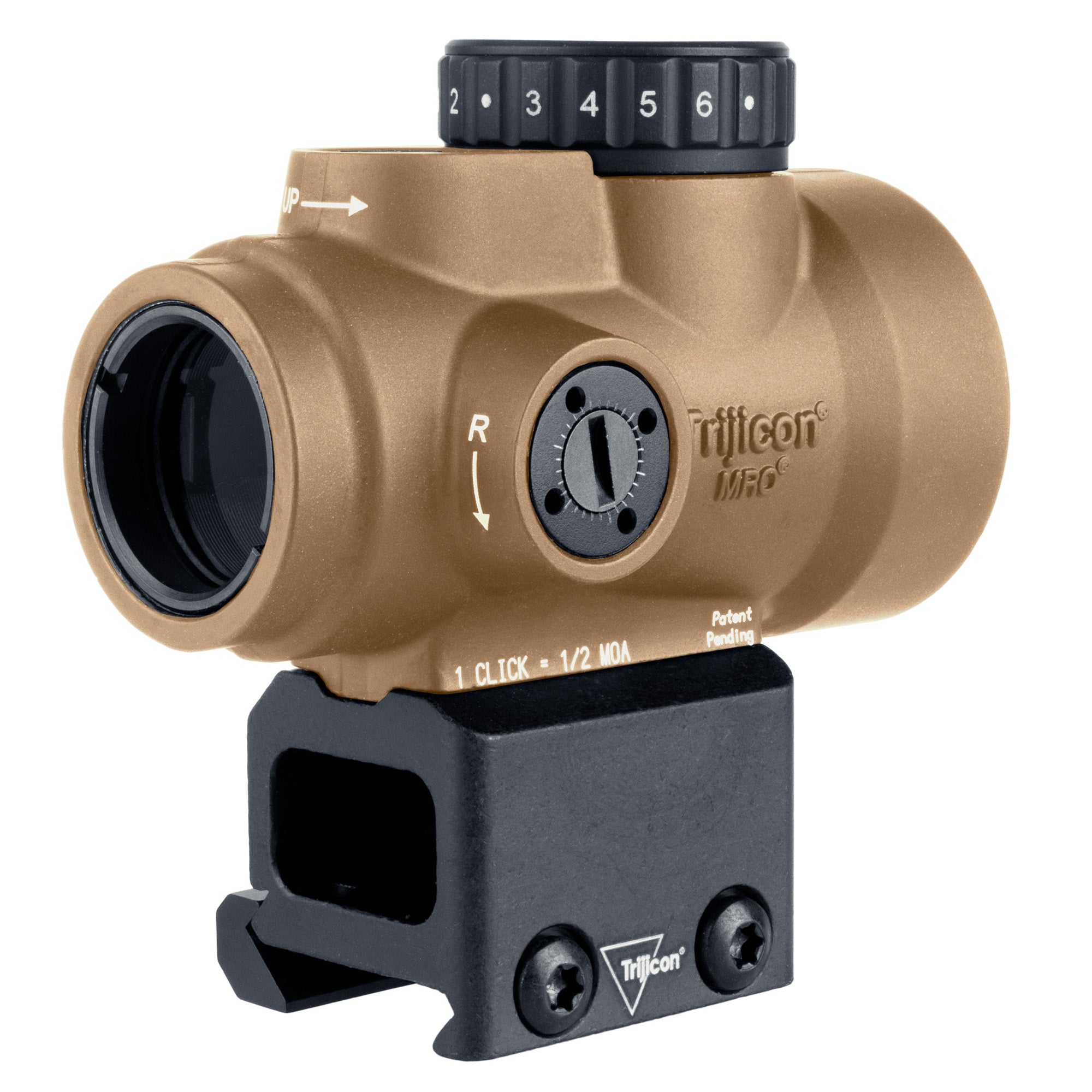 Trijicon MRO SD Coyote Red Dot Reflex Sight with 25mm Objective and 1X Magnification