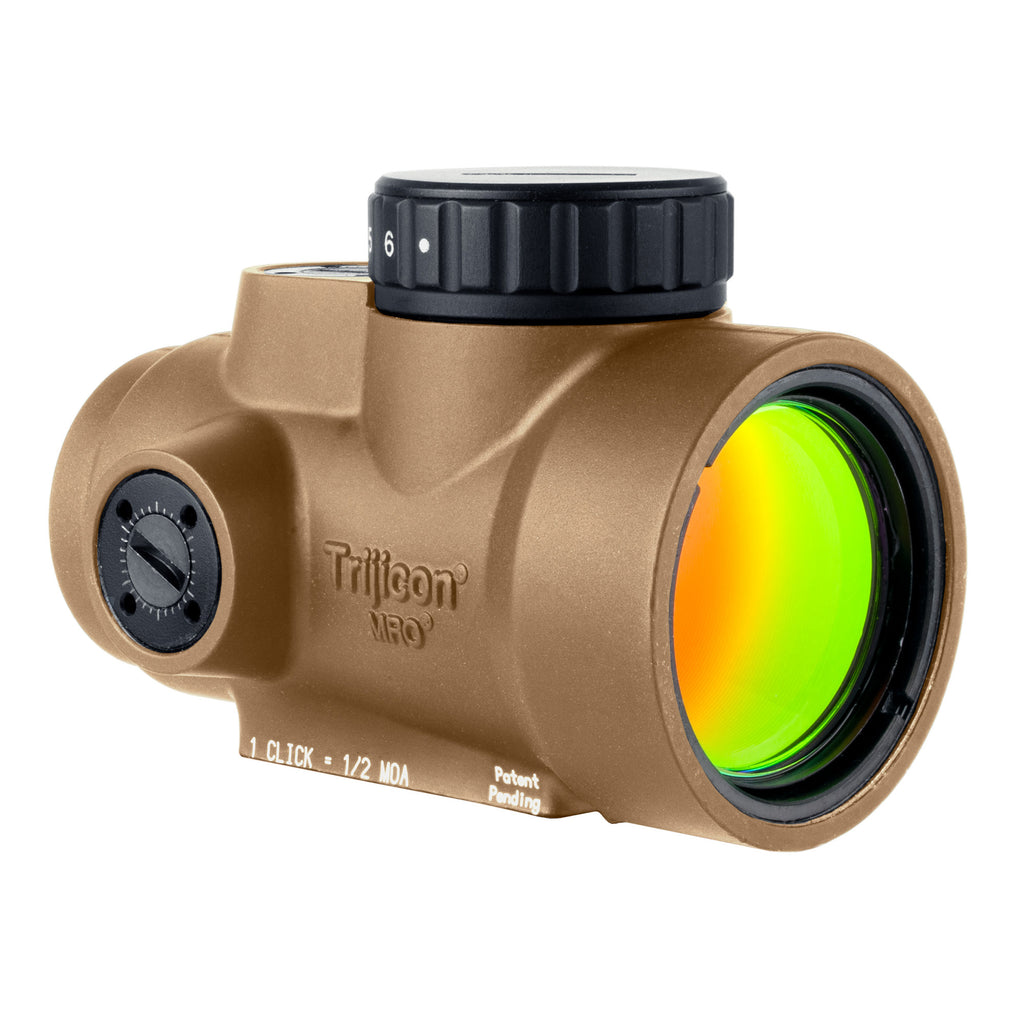 Trijicon MRO SD 1X Red Dot Sight with Coyote Finish - Compact Reflex Optic for Rifles and Shotguns