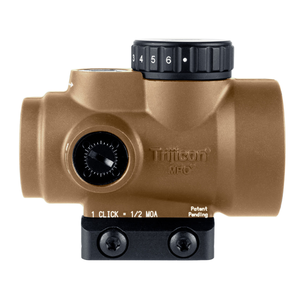 Trijicon MRO SD Coyote Red Dot Reflex Sight with Low Mount for Rifles and Shotguns