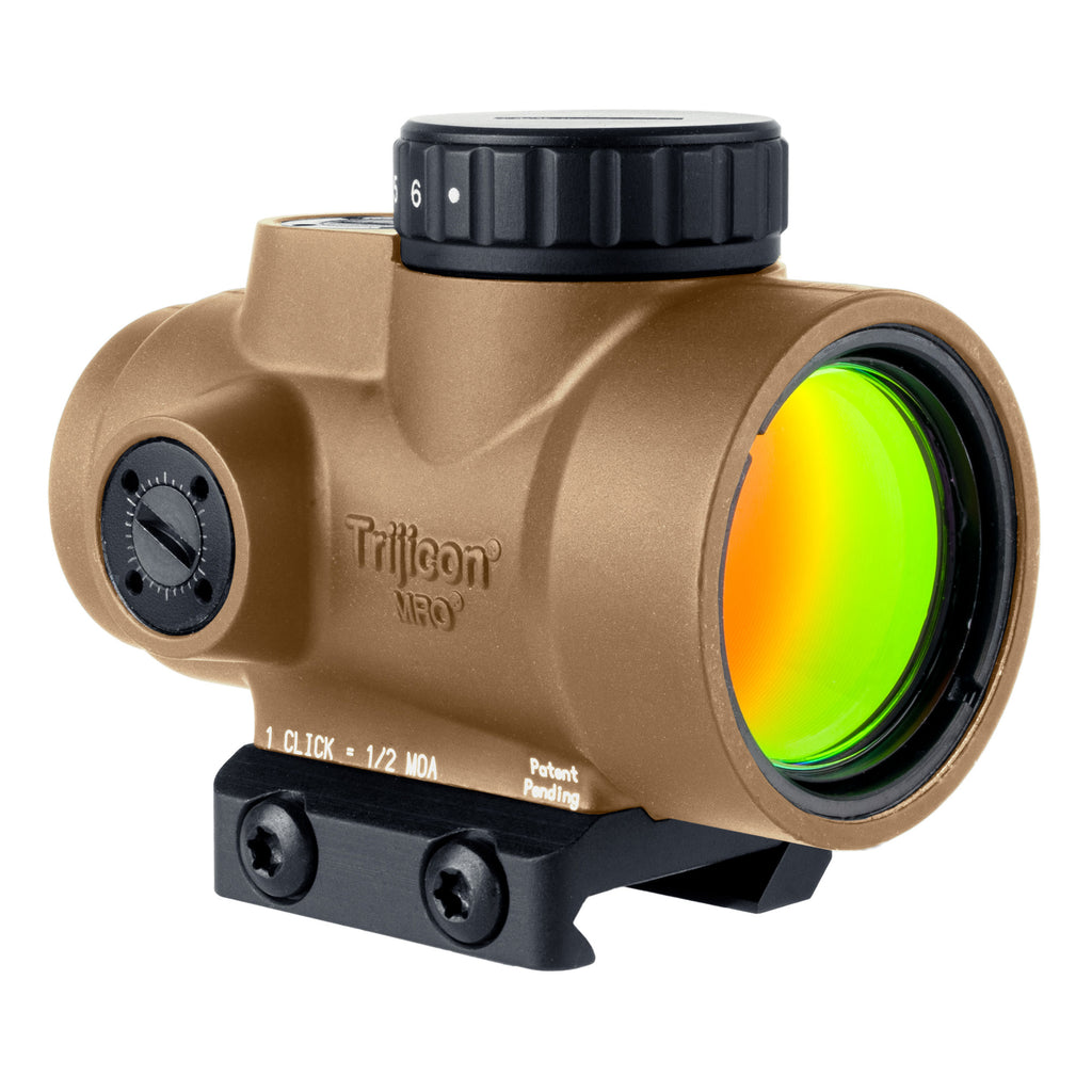Trijicon MRO SD Coyote Red Dot Reflex Sight with Low Mount for Rifles and Shotguns