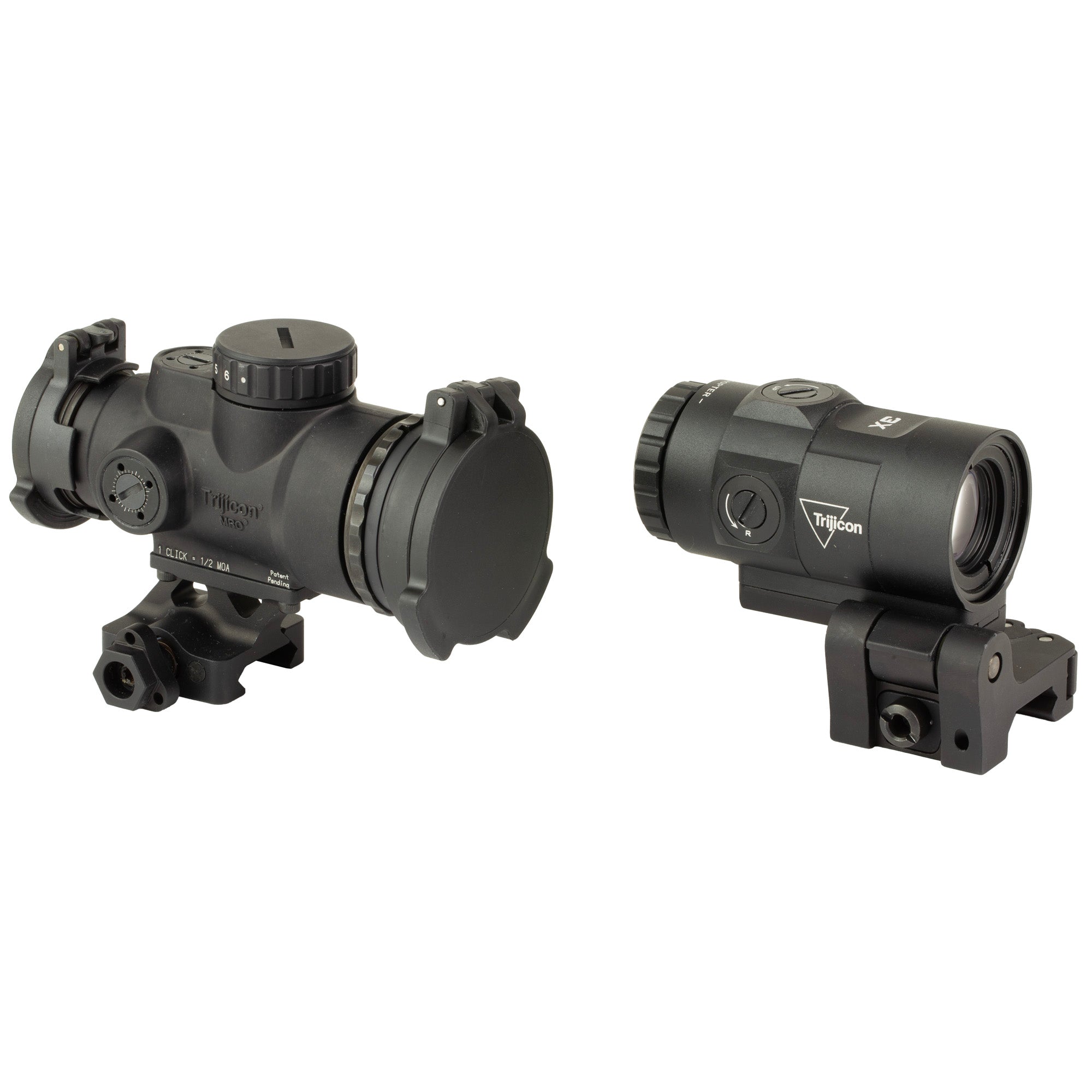 Trijicon MRO SD Patrol Red Dot Combo with HD Magnifier - 1X, 25mm Objective, Black