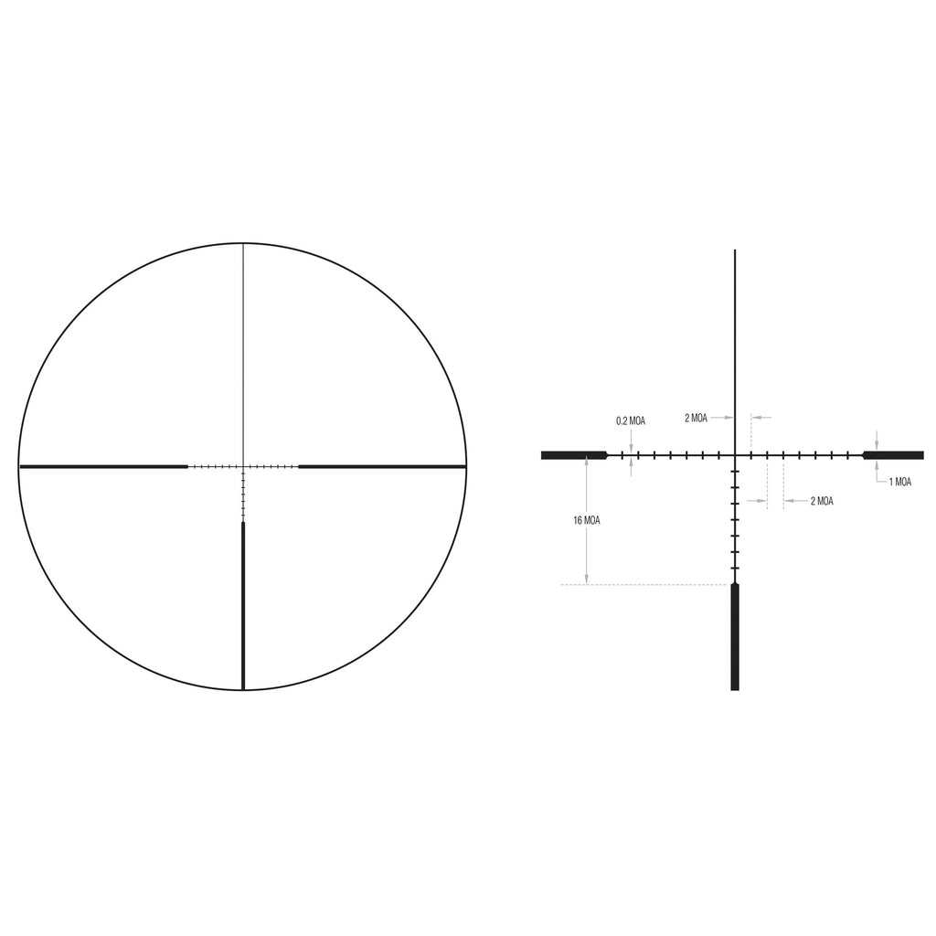 Trijicon Ascent 3-12x40 Rifle Scope with BDC Target Holds Reticle and 30mm Tube