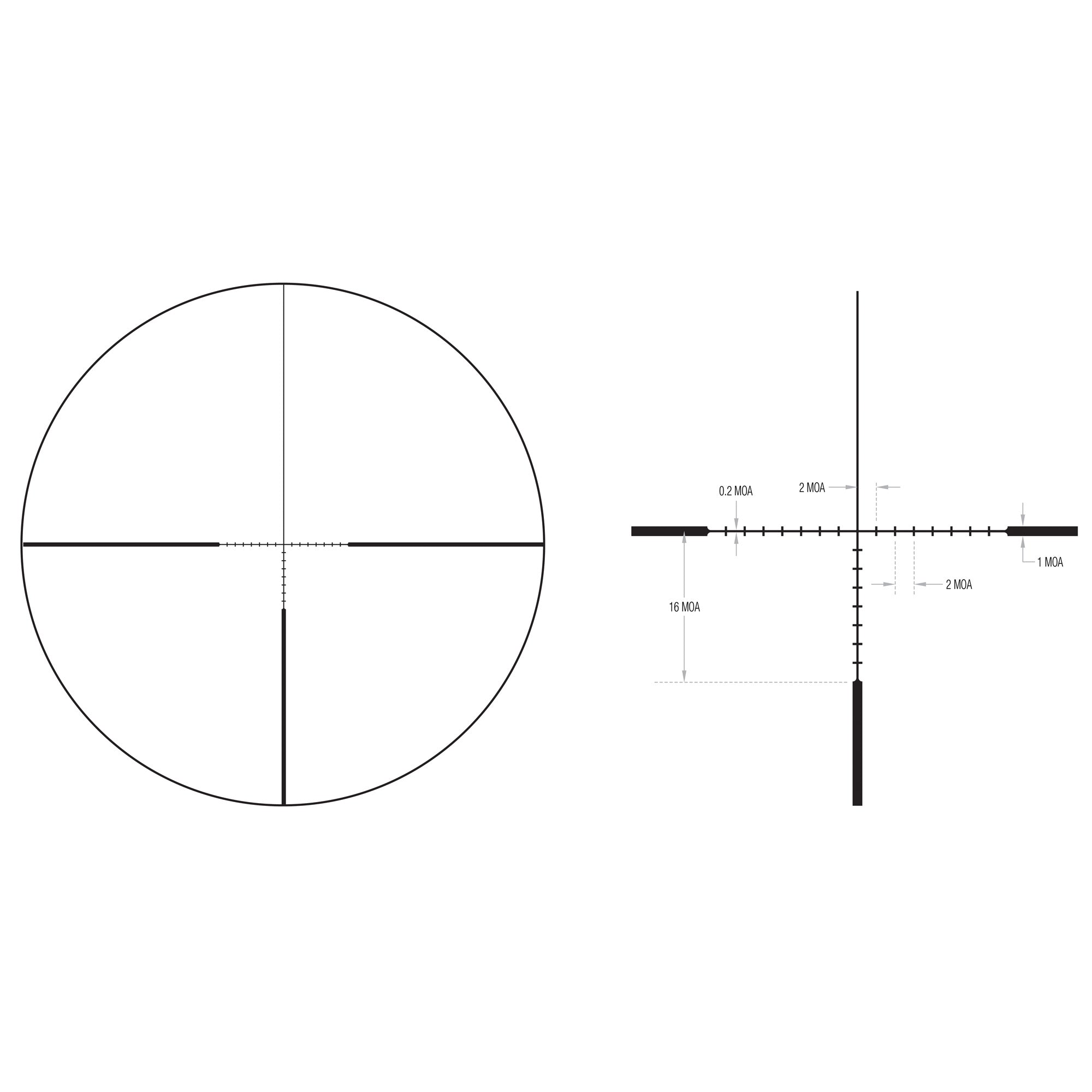 Trijicon Ascent 3-12x40 Rifle Scope with BDC Target Holds Reticle and 30mm Tube