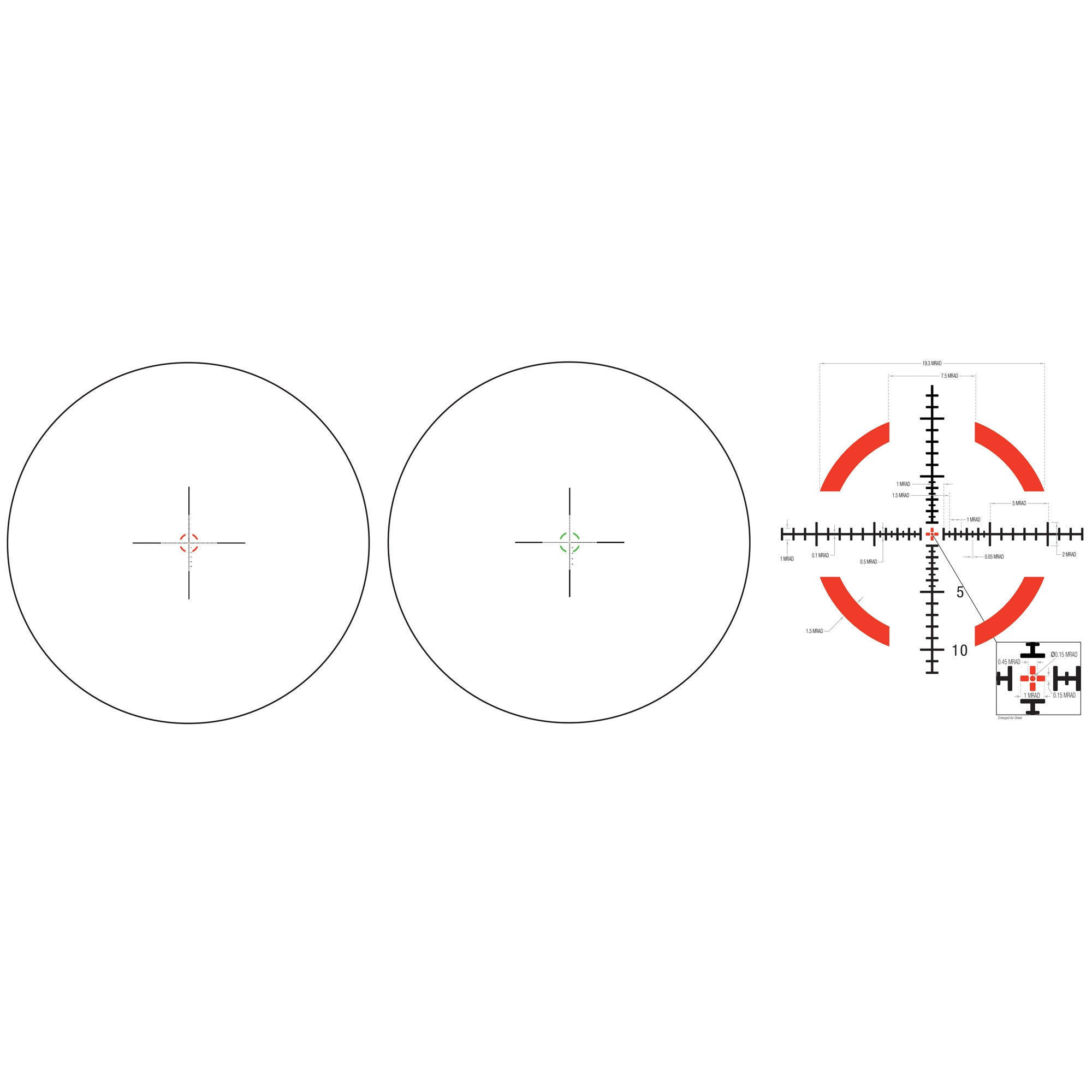 Trijicon Credo 1-8x28 FFP MRAD Red/Green Segmented Circle Rifle Scope
