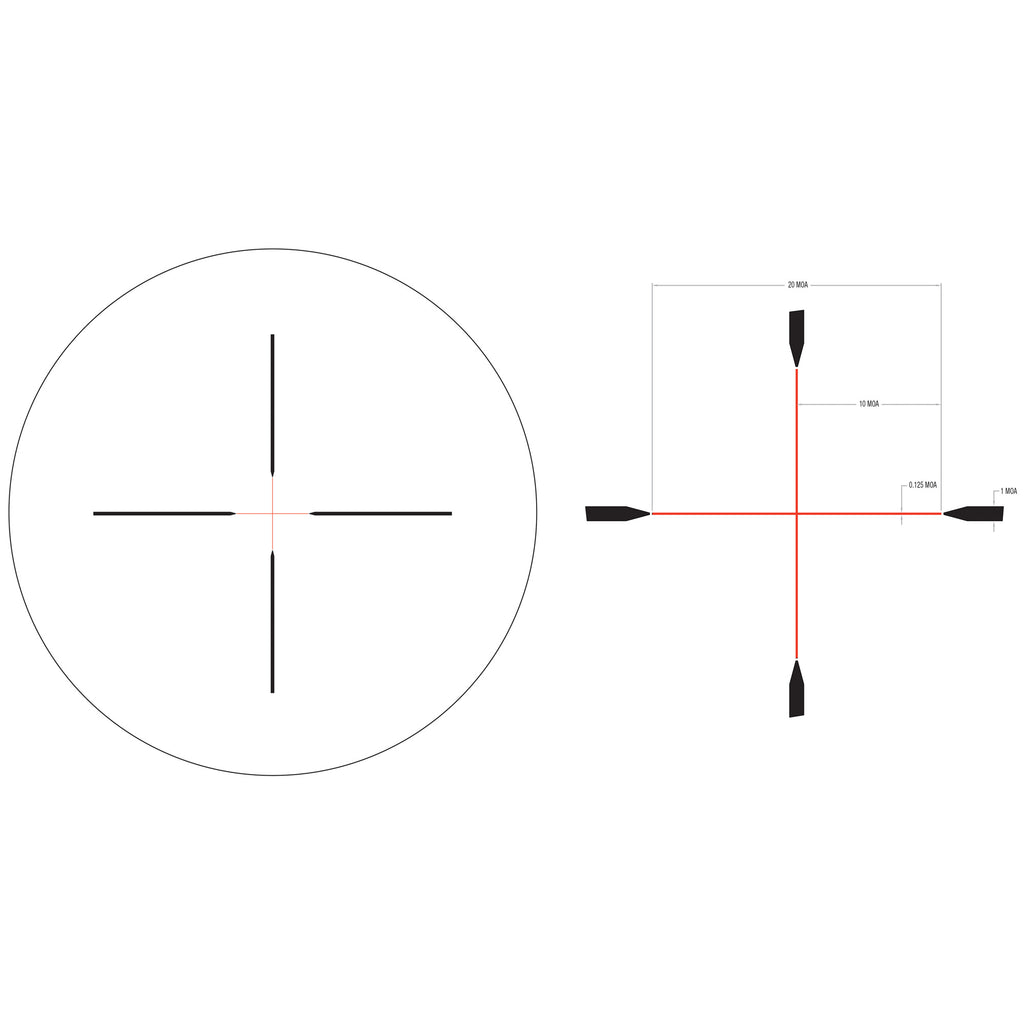 Trijicon Credo 3-9x40 Rifle Scope with Red Standard Duplex Reticle
