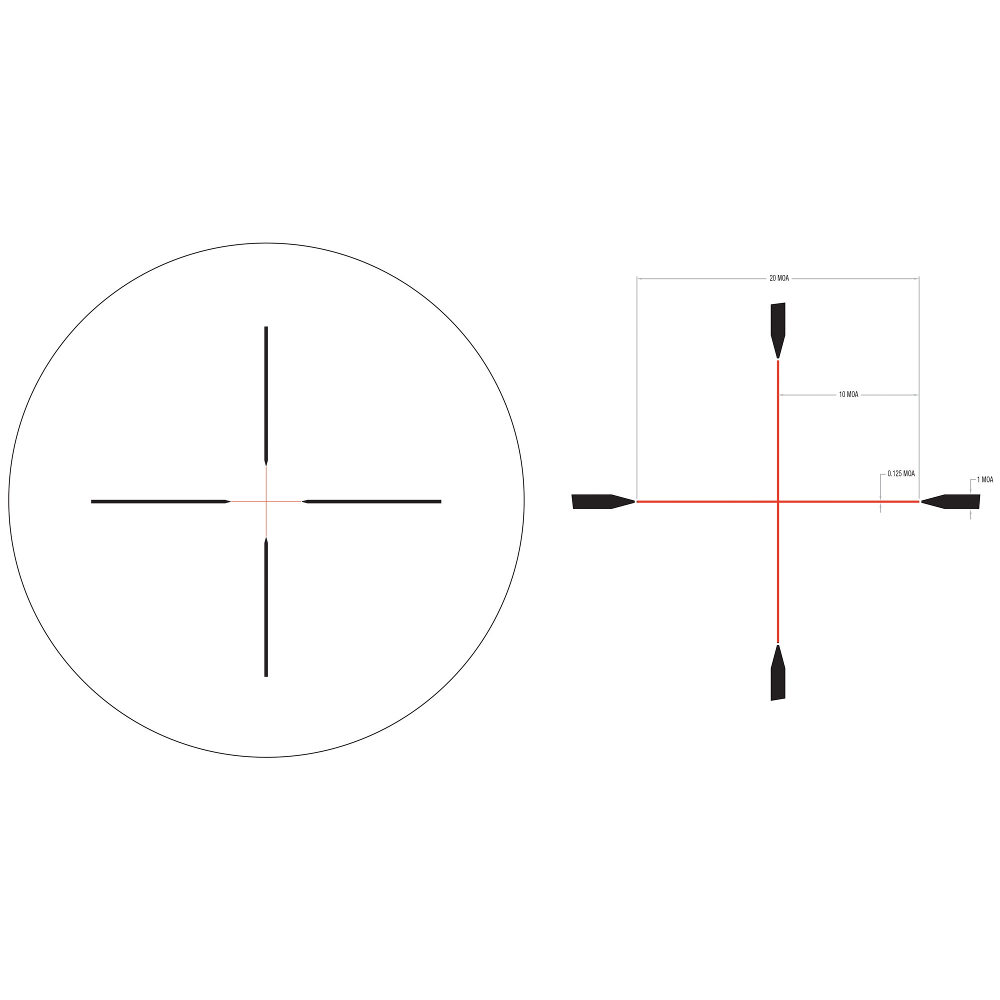 Trijicon Credo 3-9x40 Rifle Scope with Red Standard Duplex Reticle