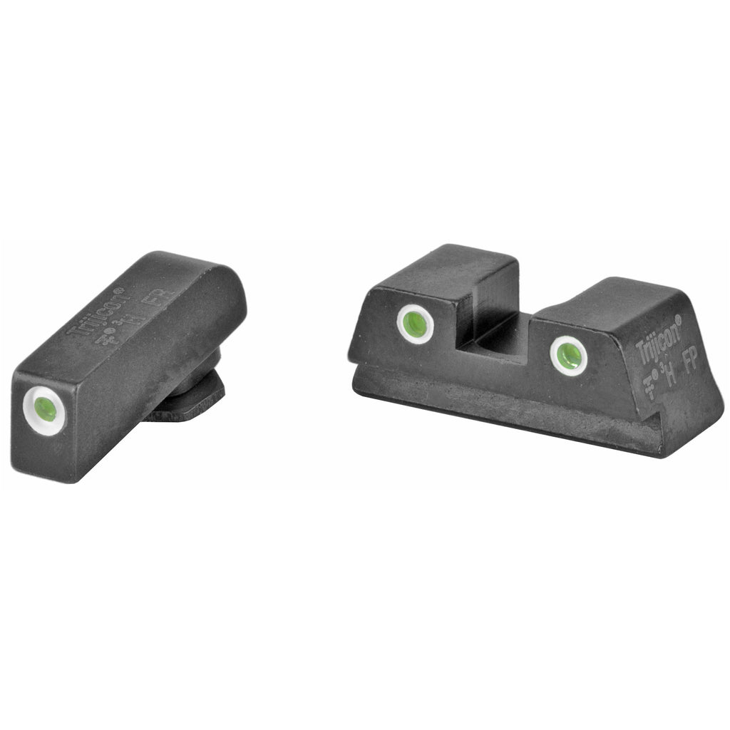 Trijicon Bright & Tough Night Sights for Glock 42 - Green Three-Dot Iron Sights