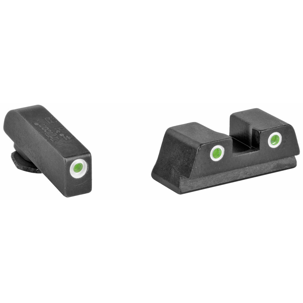 Trijicon Bright & Tough Night Sights for Glock 42 - Green Three-Dot Iron Sights