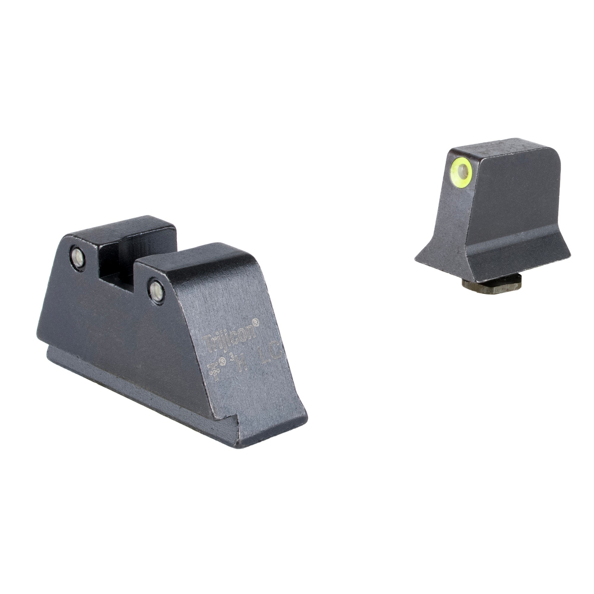 Trijicon Suppressor/Optic Height Night Sights for Green Glock 17 with Yellow Front