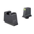 Trijicon Suppressor/Optic Height Night Sights for Green Glock 42 with Yellow Outline