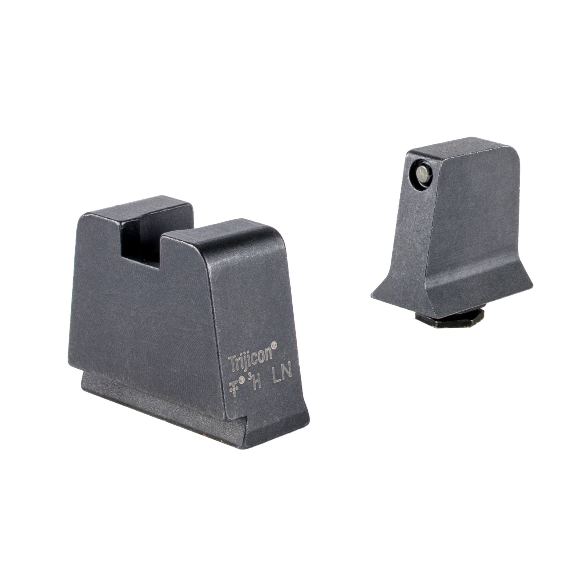 Trijicon Suppressor/Optic Height Night Sights for Green Lamps – Black