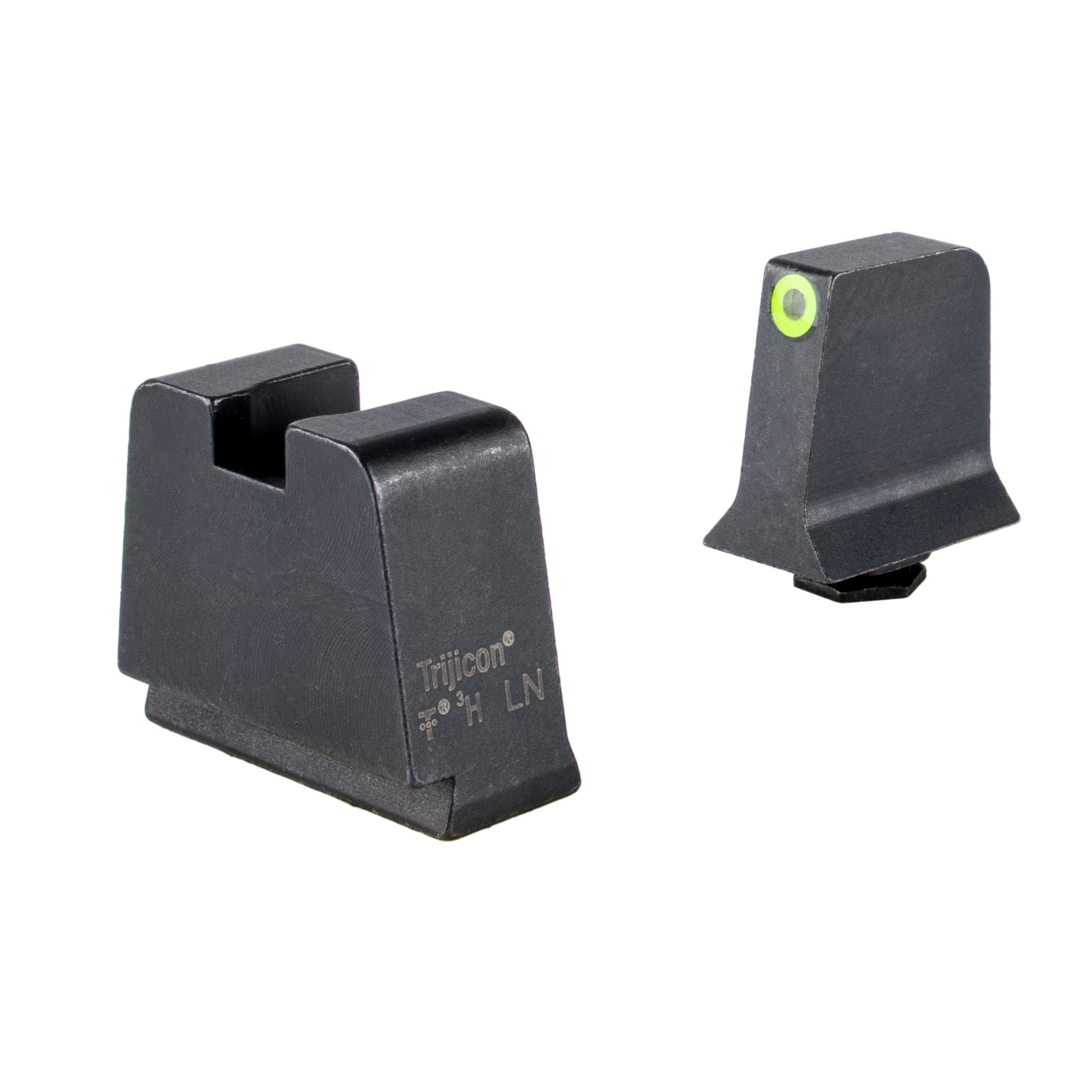 Trijicon Suppressor/Optic Height Night Sights for Green Glock 42 with Yellow Outline