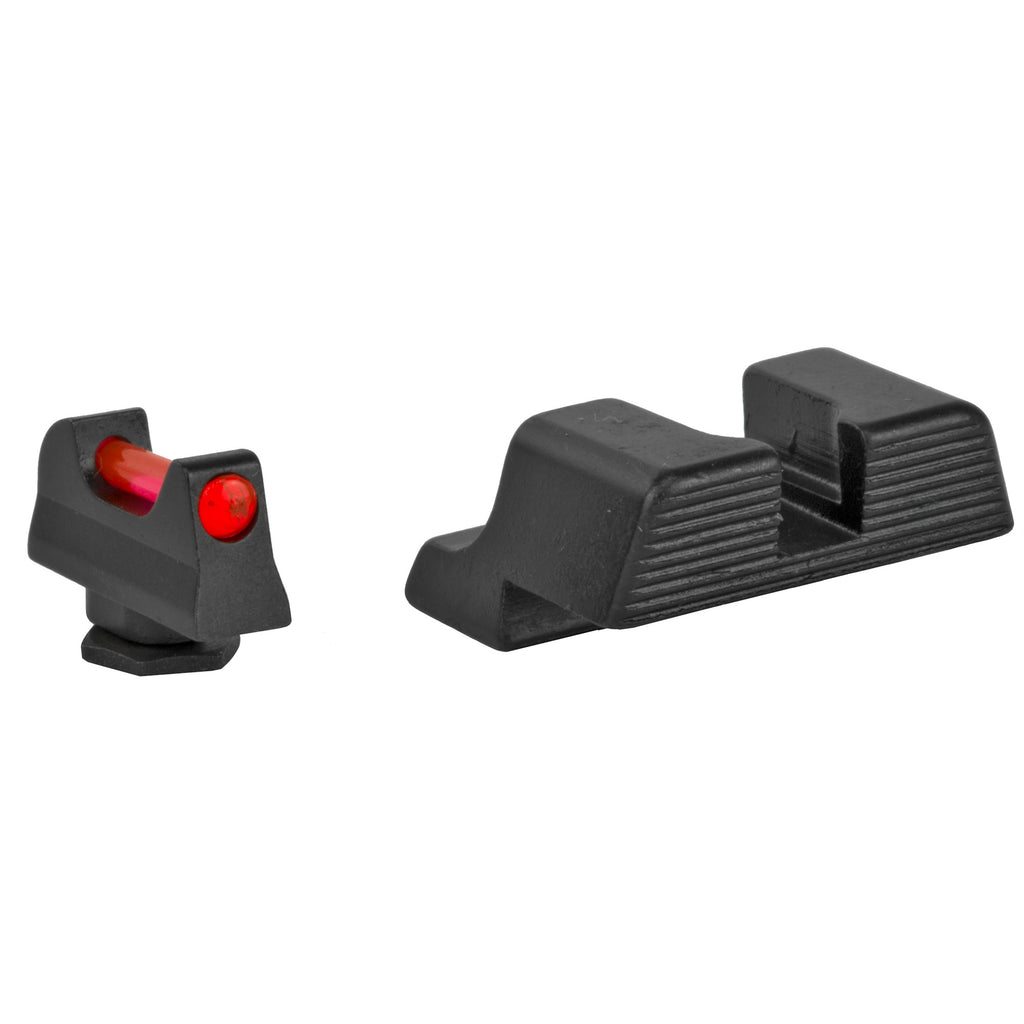 Trijicon Fiber Sight Set for Glock Pistols – Bright Red and Green Illumination