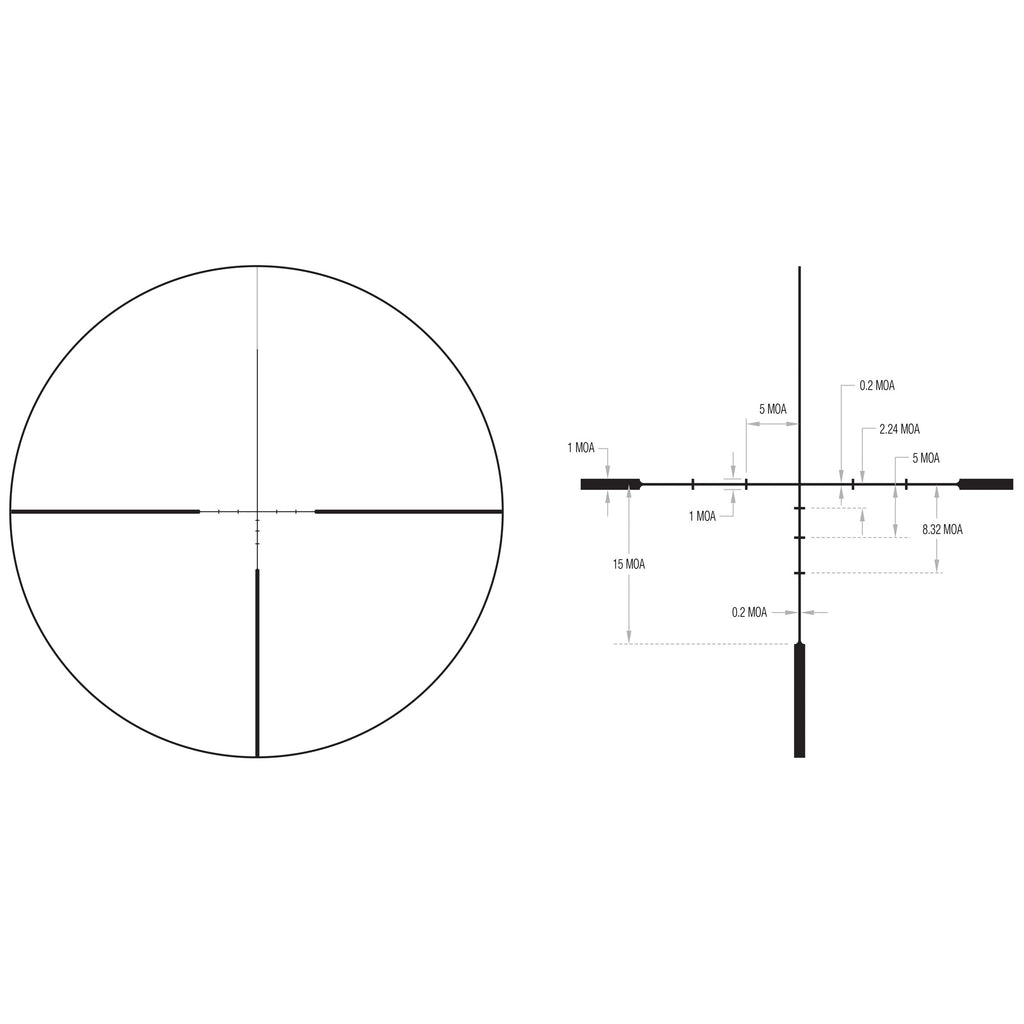 Trijicon Huron 3-12x40 Rifle Scope with BDC Hunter Holds Reticle
