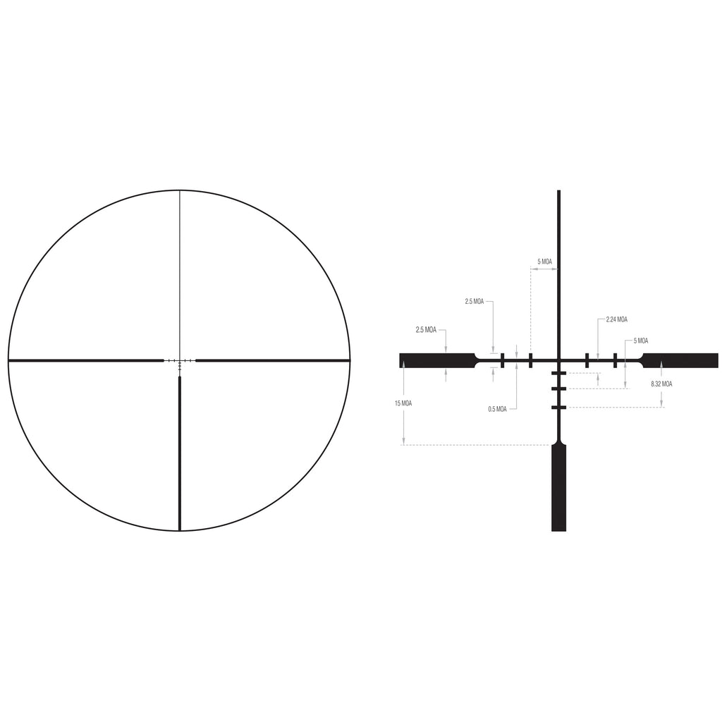 Trijicon Huron 1-4x24 Rifle Scope with BDC Hunter Holds Reticle