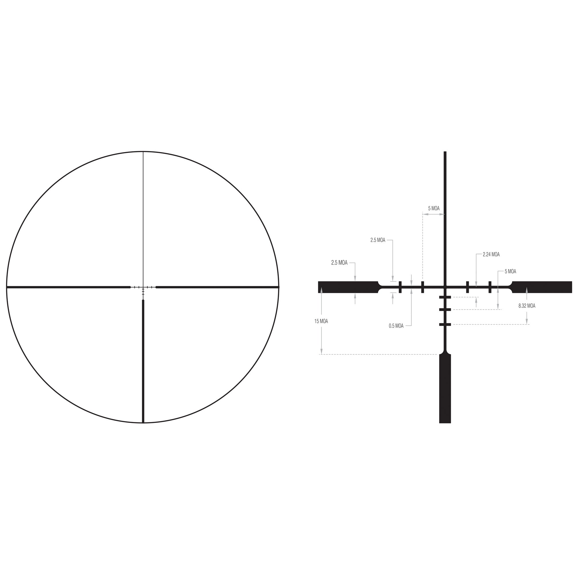Trijicon Huron 1-4x24 Rifle Scope with BDC Hunter Holds Reticle