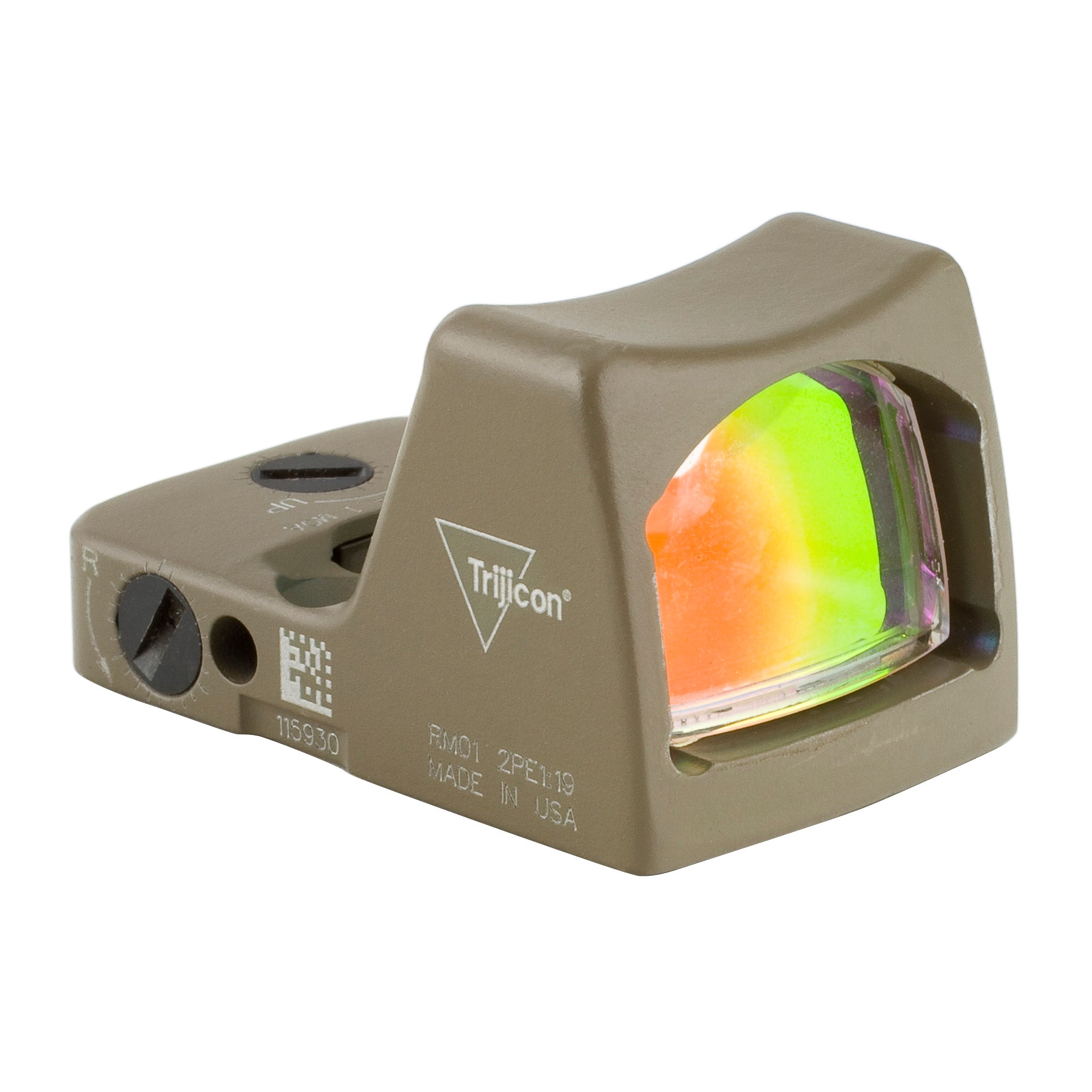 Trijicon RMR Type 2 3.25 MOA Flat Dark Earth Reflex Sight with 1X Magnification