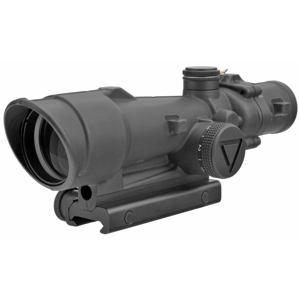 Trijicon ACOG 3.5x35 LED Rifle Scope with Green Chevron Reticle and Flat Top Mount