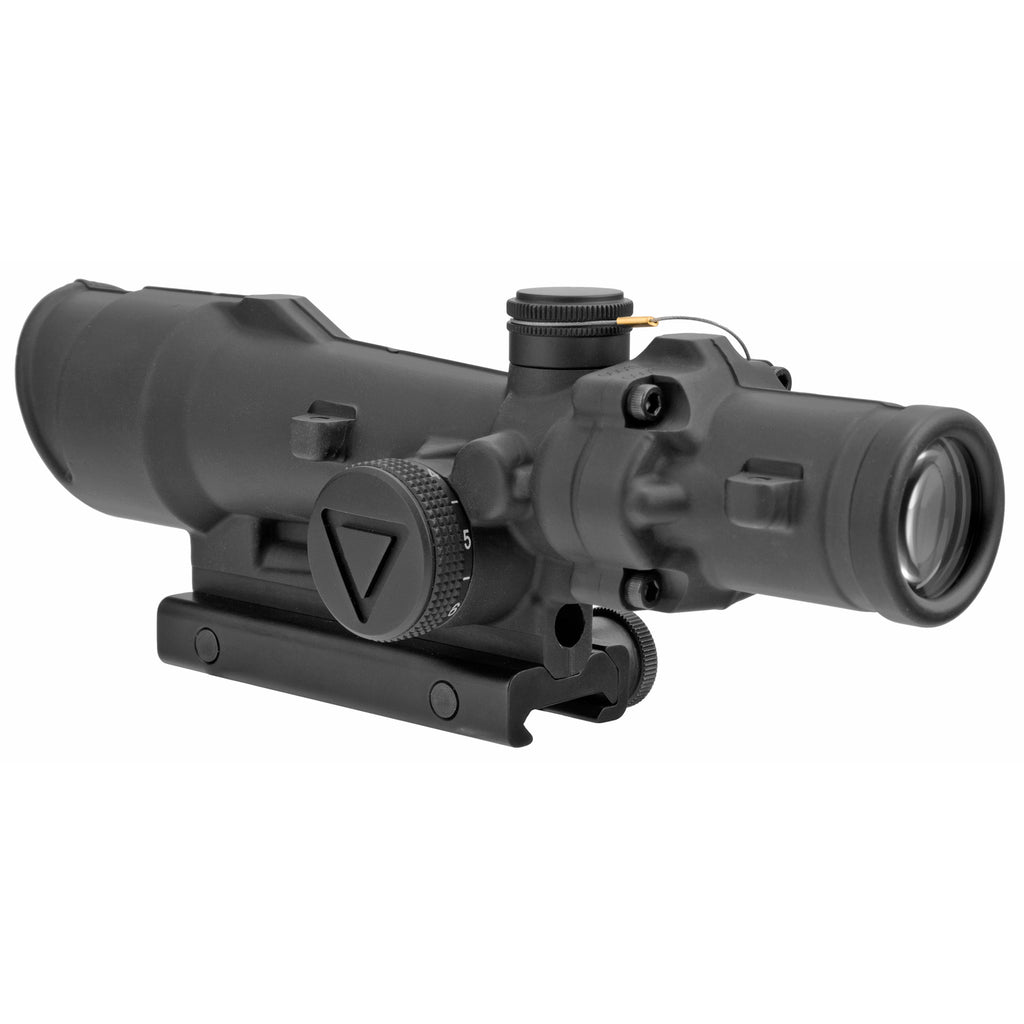 Trijicon ACOG 3.5x35 LED Rifle Scope with Green Chevron Reticle and Flat Top Mount