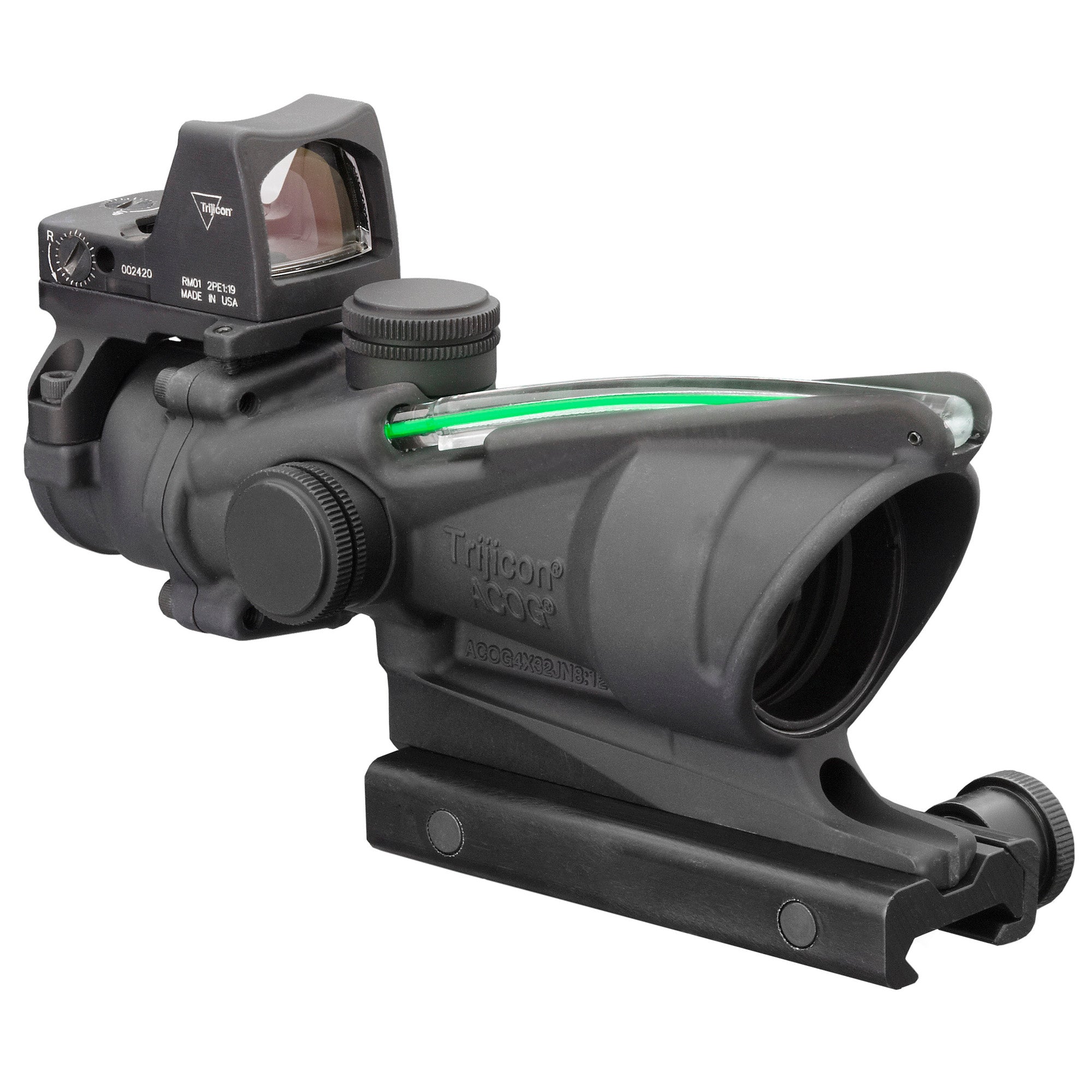 Trijicon ACOG 4x32 Rifle Scope with RMR Type 2 Sight for Tactical Precision