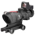 Trijicon ACOG 4x32 Red Chevron .223 Rifle Scope with RMR - Black