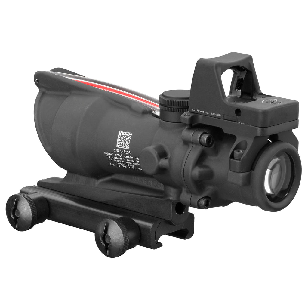 Trijicon ACOG 4x32 Red Chevron .223 Rifle Scope with RMR - Black