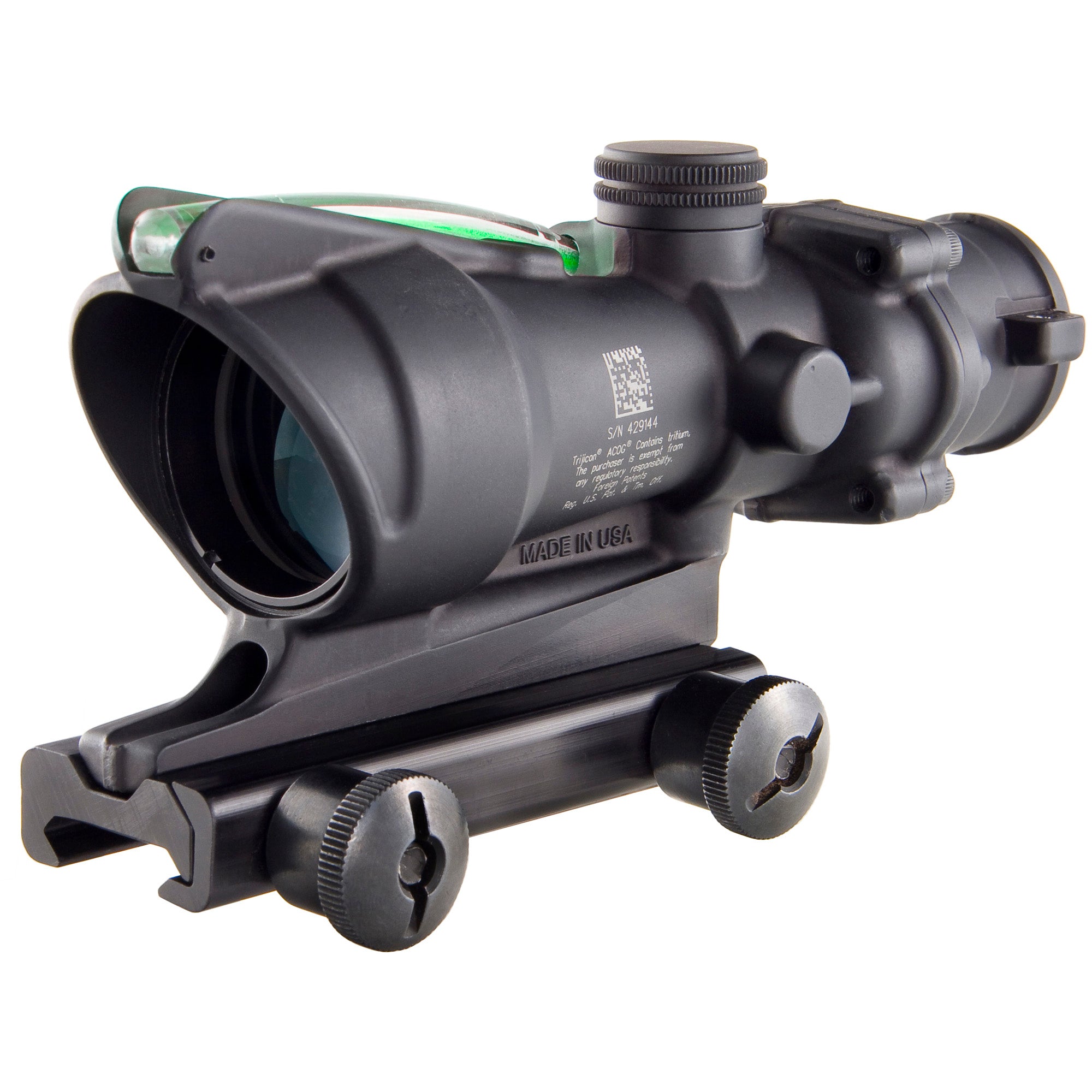 Trijicon ACOG 4X32 Rifle Scope with Green Chevron Reticle for .223 Caliber