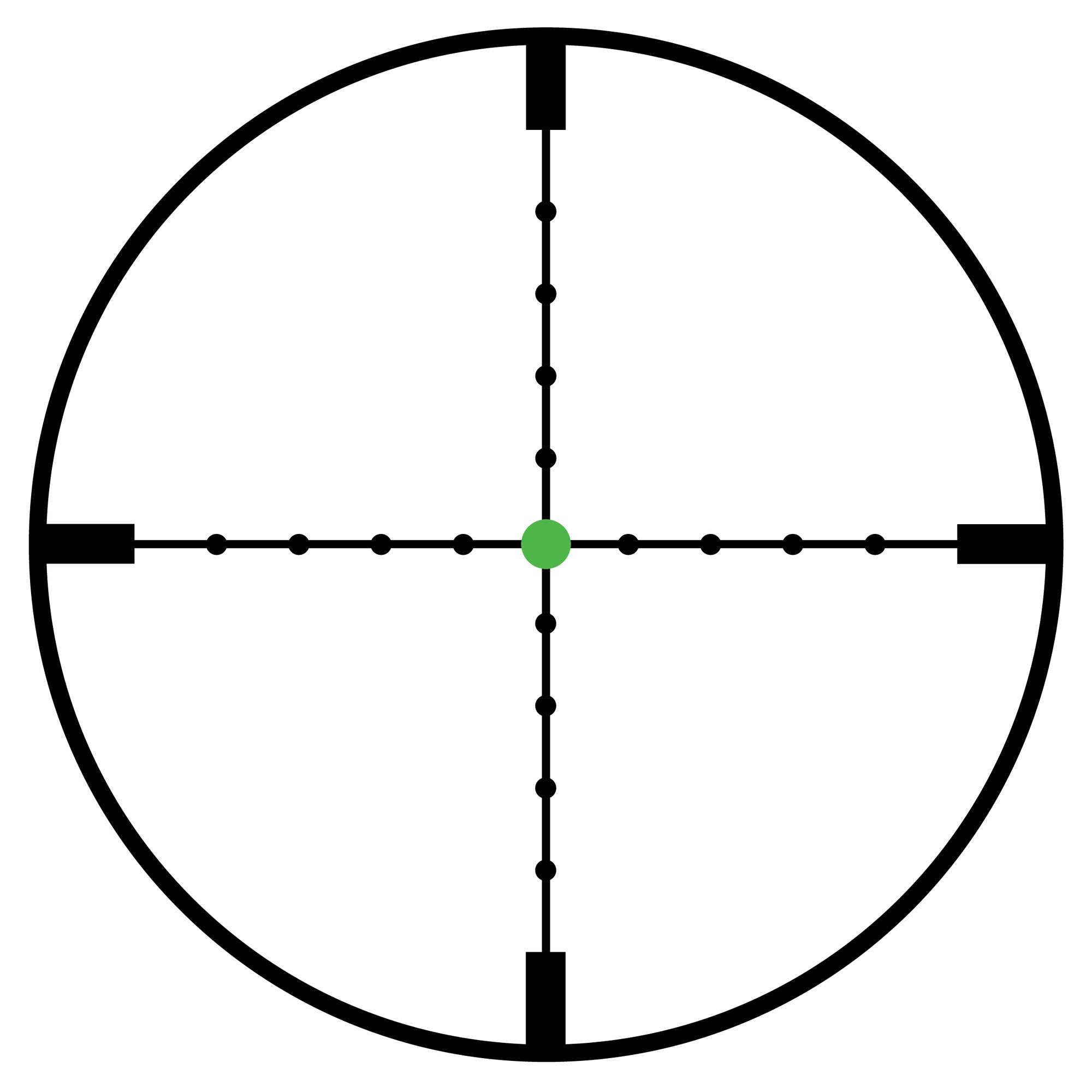 Trijicon AccuPoint 3-9x40 Rifle Scope with MIL-Dot Crosshair and Green Dot Reticle