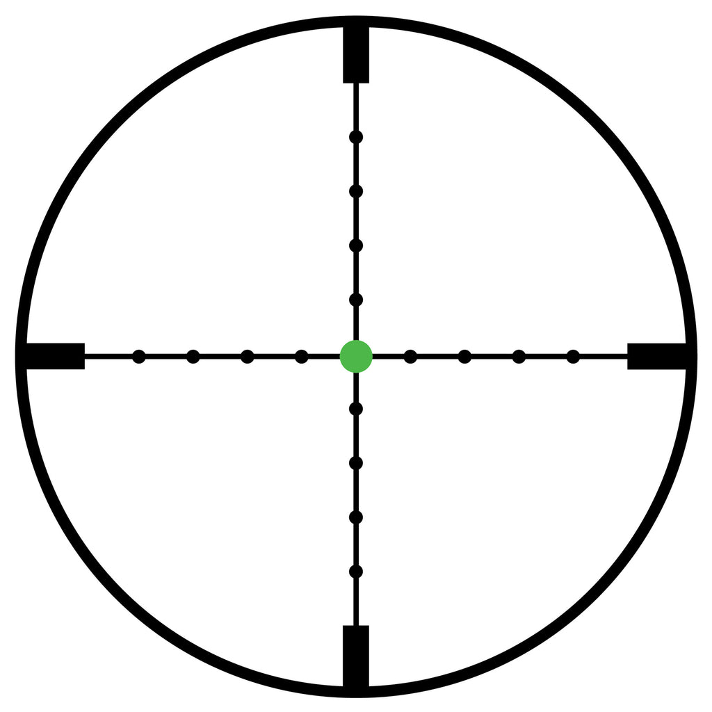 Trijicon AccuPoint 2.5-10x56 Rifle Scope with MIL-Dot Crosshair and Green Dot Reticle