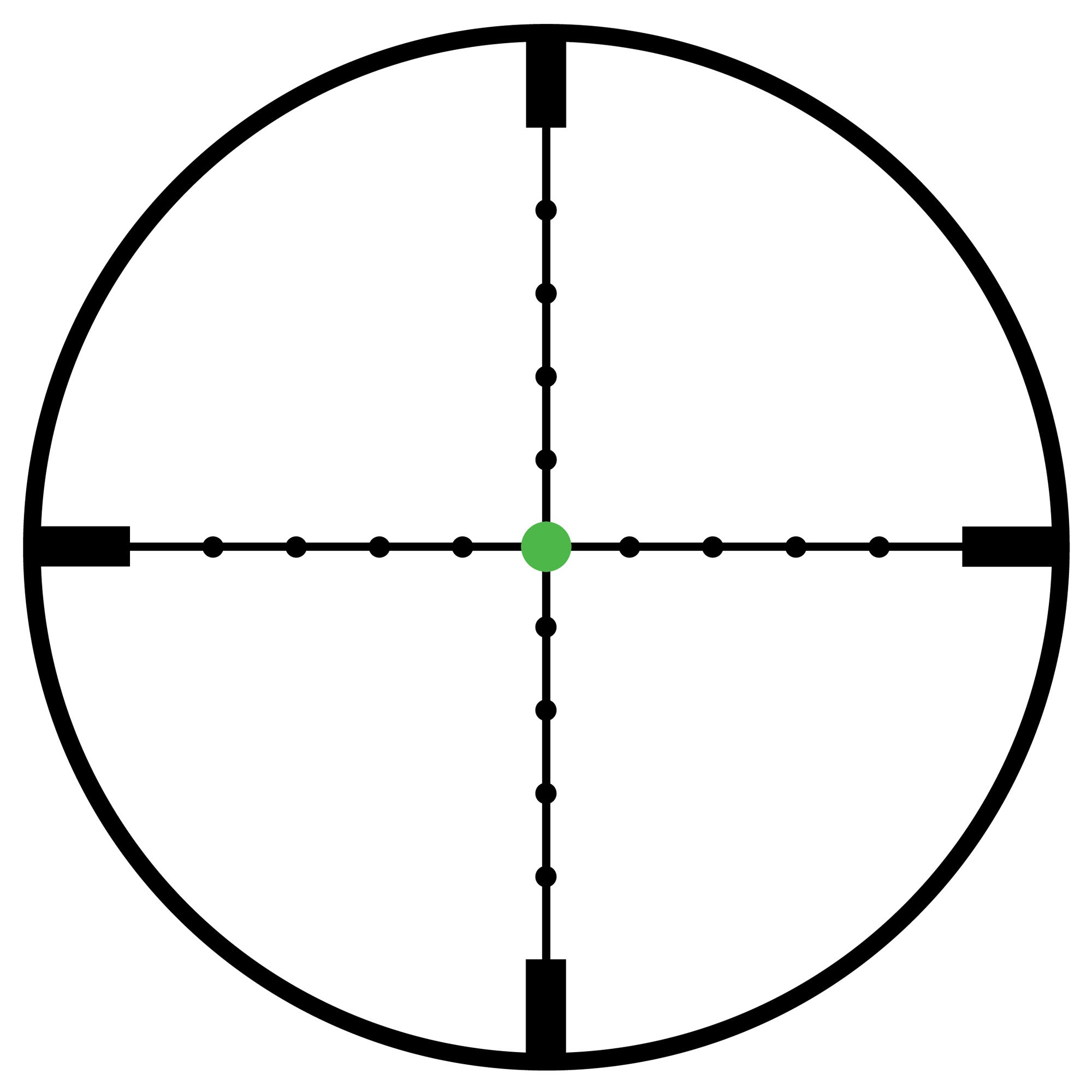 Trijicon AccuPoint 2.5-10x56 Rifle Scope with MIL-Dot Crosshair and Green Dot Reticle