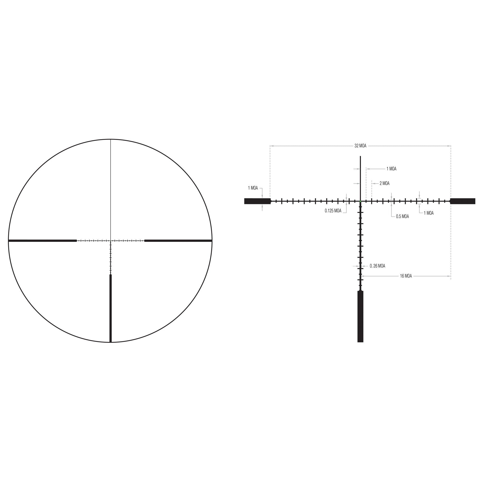 Trijicon AccuPoint 4-16x50 MOA Green Dot Rifle Scope with Battery-Free Illumination