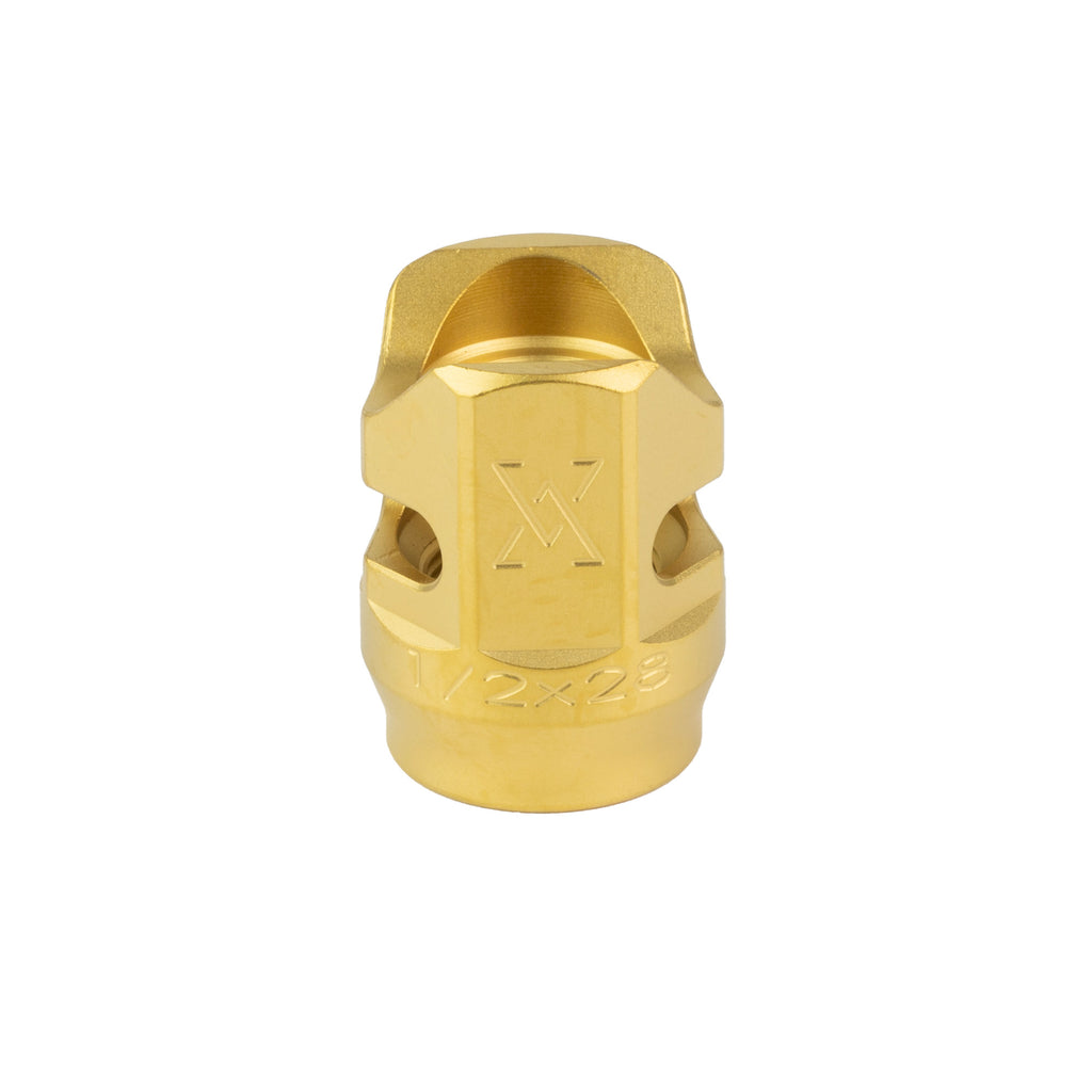True Precision Cobra Comp 9mm Gold 1/2x28 Threaded Compensator