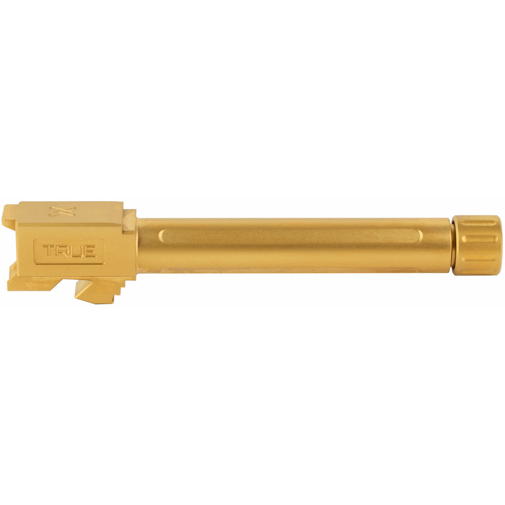 True Precision G17 9mm Threaded Gold Barrel - Part TP-G17B-XTG