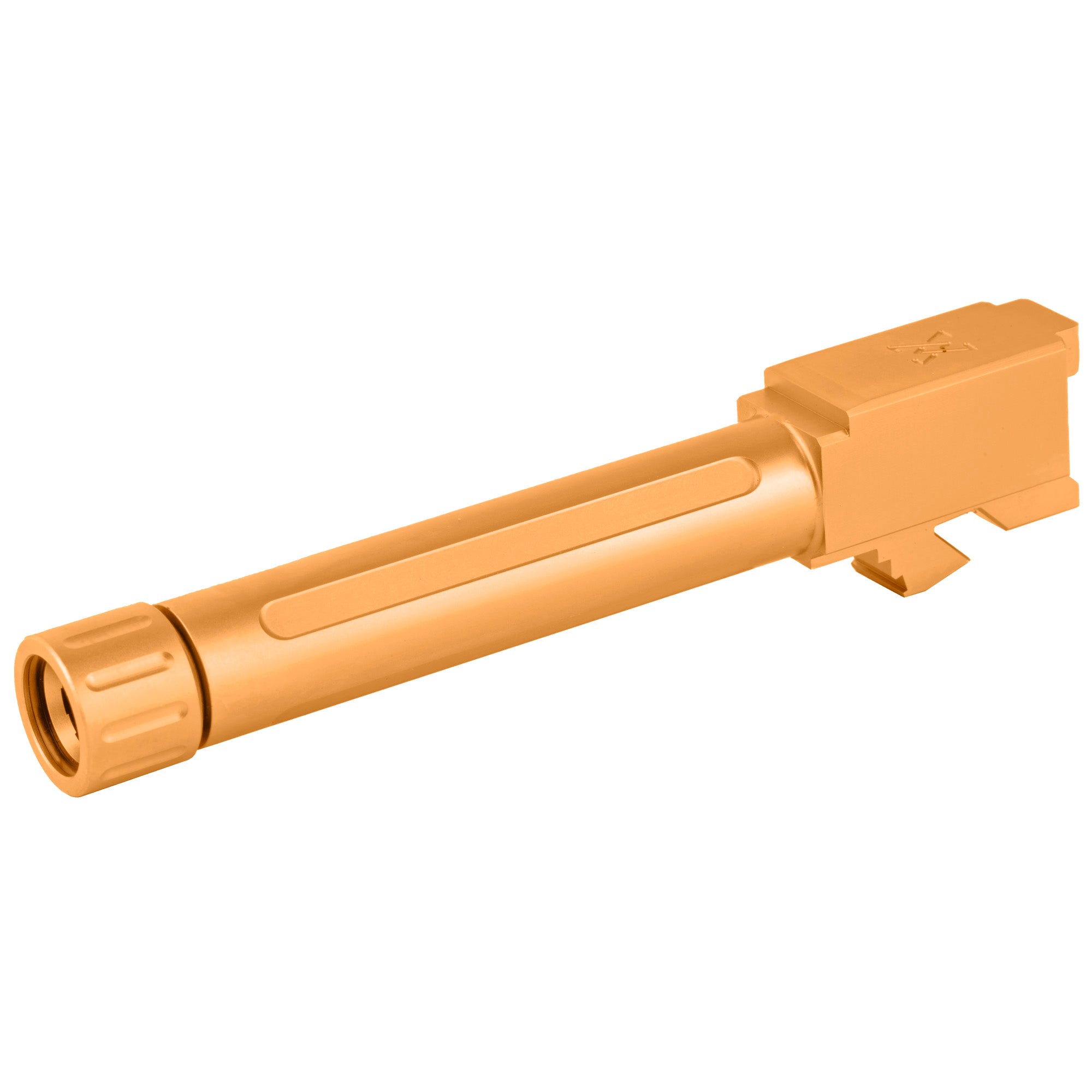 True Precision Gold Threaded 9mm Barrel for Glock G19 – Part TP-G19B-XTG