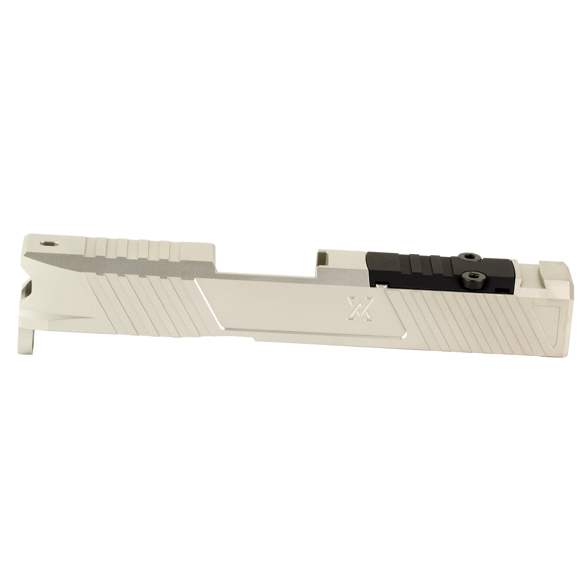True Precision Duty Slide for Glock 43, Silver (Part #TP-G43DS-SS-RMS)