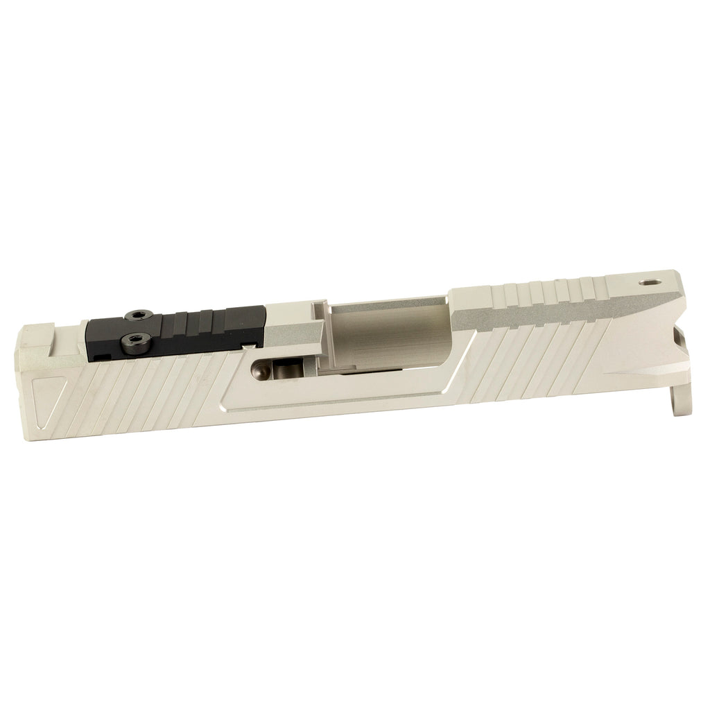 True Precision Duty Slide for Glock 43, Silver (Part #TP-G43DS-SS-RMS)