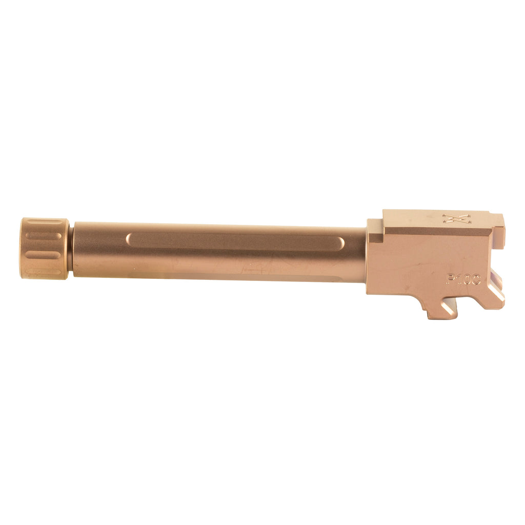 True Precision Copper Threaded 9mm Barrel for CZ P10C – Part Number TP-P10CB-XTC