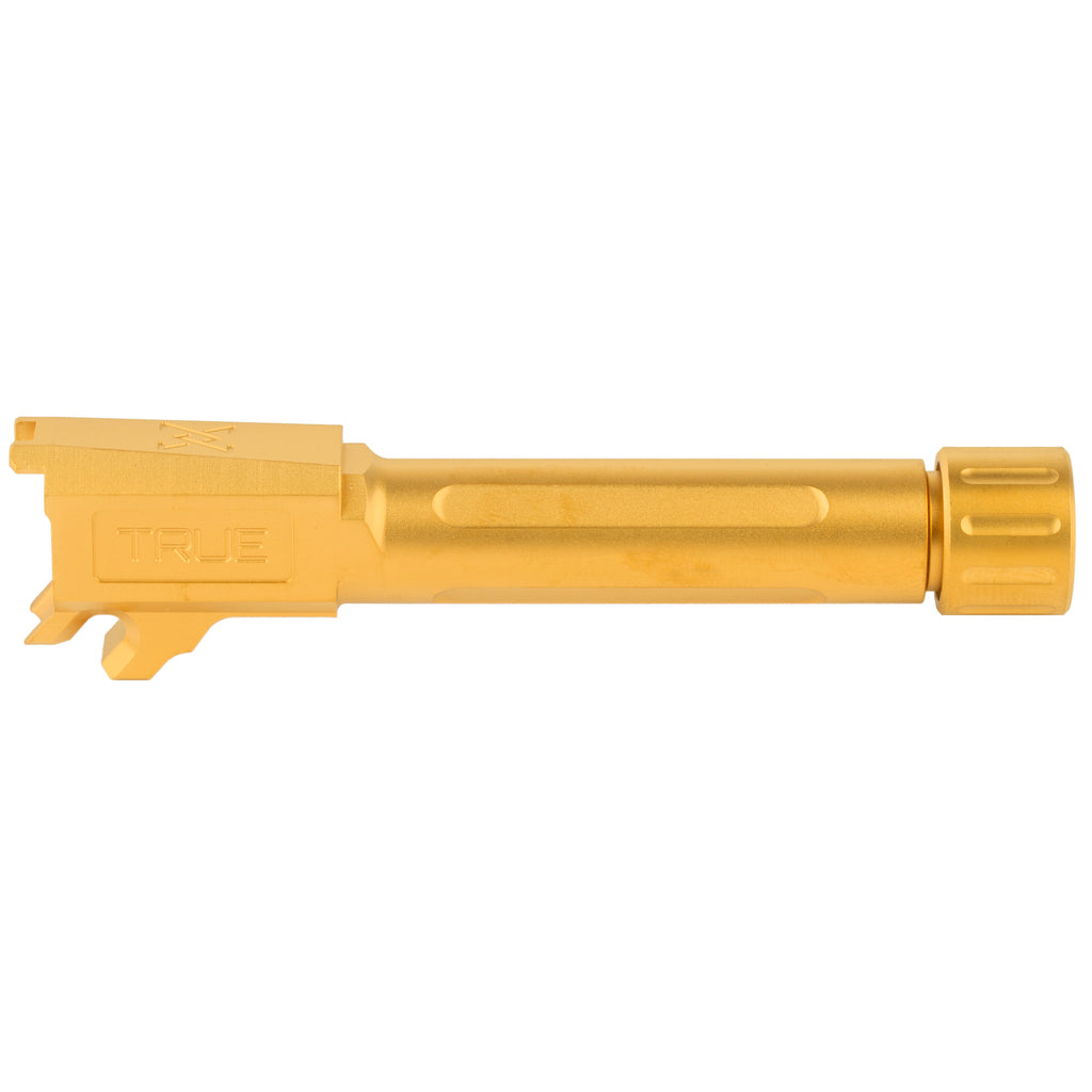 True Precision 9mm Threaded Gold Barrel for Sig P365 - Part TP-P365B-XTG