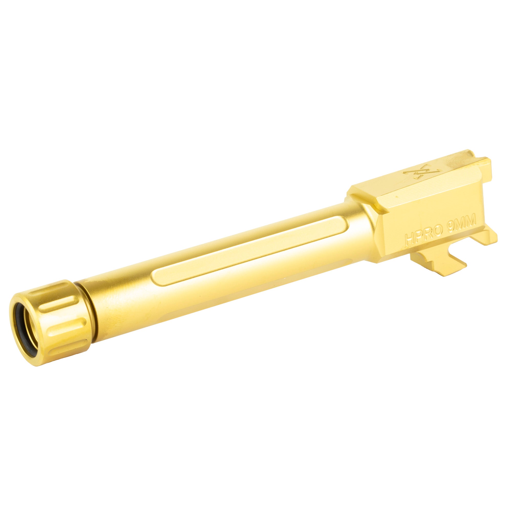 True Precision Gold Titanium Nitride Threaded 9mm Barrel for Springfield Hellcat Pro