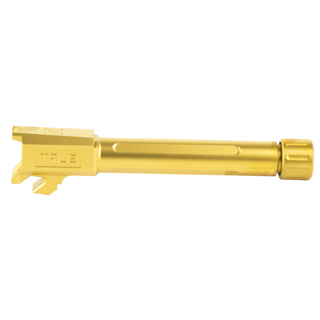 True Precision Gold Titanium Nitride Threaded 9mm Barrel for Springfield Hellcat Pro